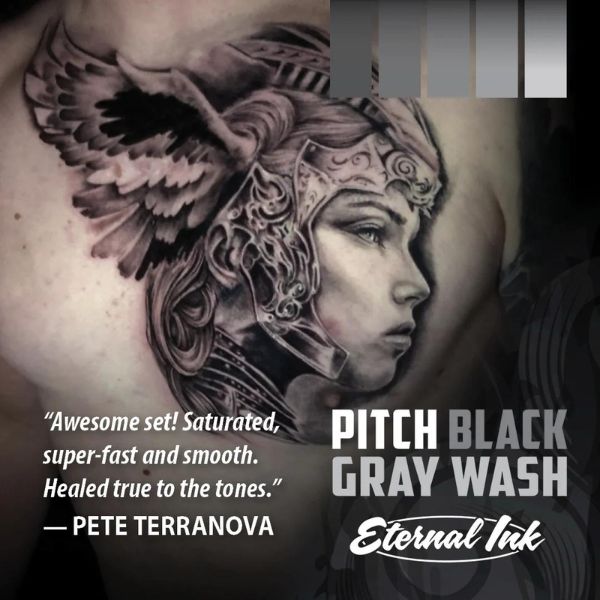 Eternal Pitch Black Gray Wash Light Ink - Premium Fabric Dye for DIY Clothing & Home Decor Projects