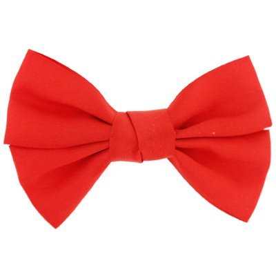 Elegant Red Satin Hair Bow Clip - Fashion Hair Accessory for Women & Girls - Perfect for Parties, Weddings & Daily Wear