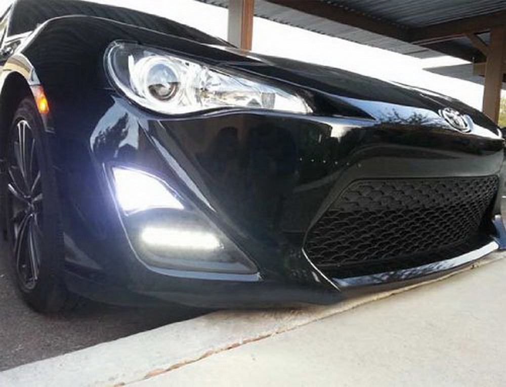 2013-2016 Scion FR-S Direct Fit 15W White LED Daytime Running Lights (DRL) Kit - High Visibility & Energy Efficient for Daytime Safety Driving