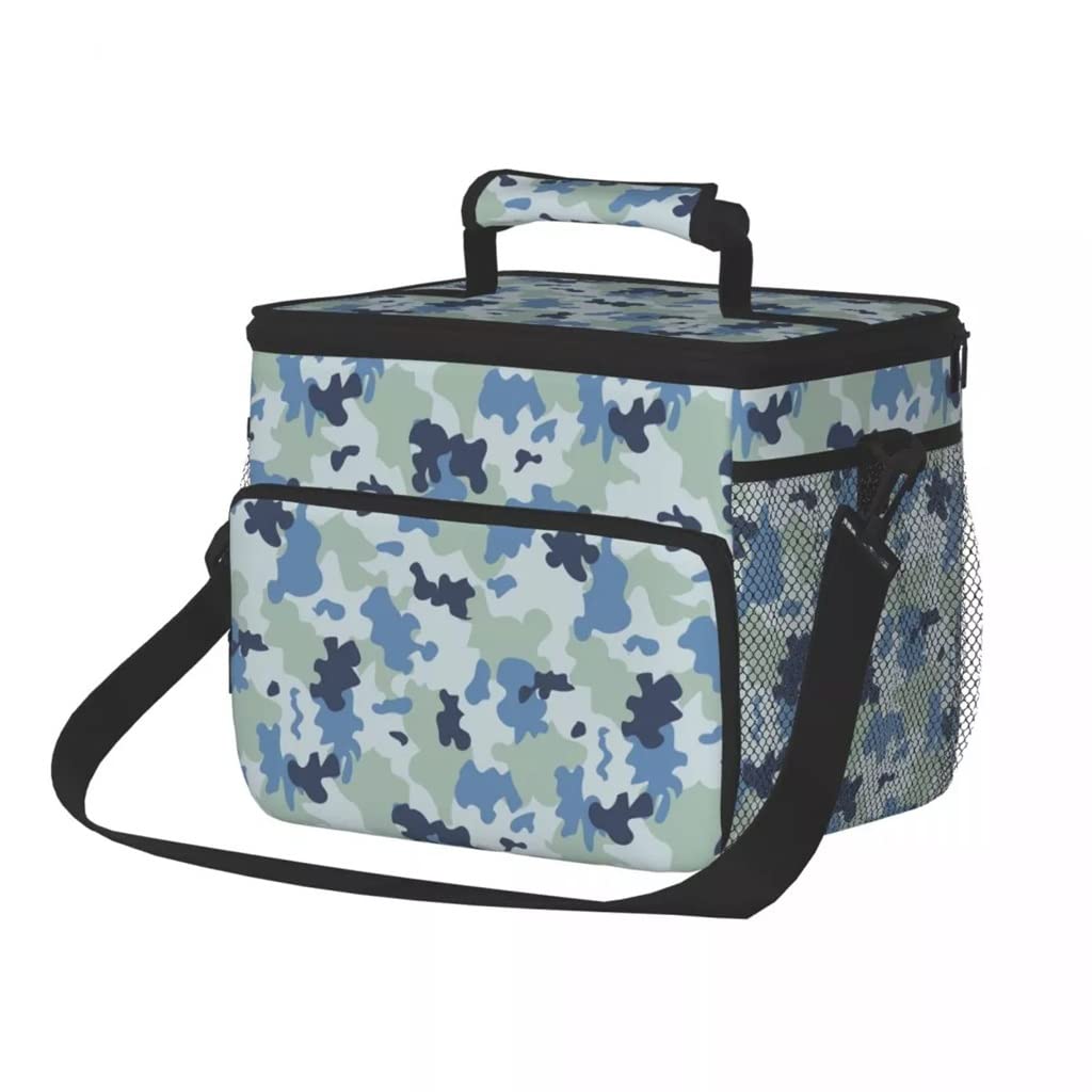 KGEZW Large Insulated Cooler Bag for Picnic, Lunch, Grocery Shopping - 26x19x23cm Portable Thermal Food Carrier - Perfect for Outdoor Activities, Beach Trips & Camping (Color: F)