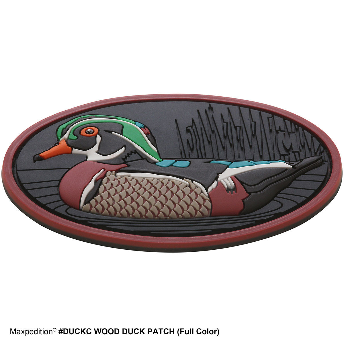 Wood Duck Morale Patch - Embroidered Hook & Loop Badge for Military, Tactical Gear, Outdoor Enthusiasts - Perfect for Backpacks, Hats & Uniforms