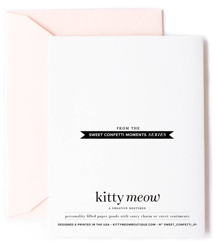 Throw Kindness Around Like Confetti Greeting Card - Inspirational Positive Message Card for Birthdays, Thank You, Encouragement - Perfect for Friends, Family & Coworkers