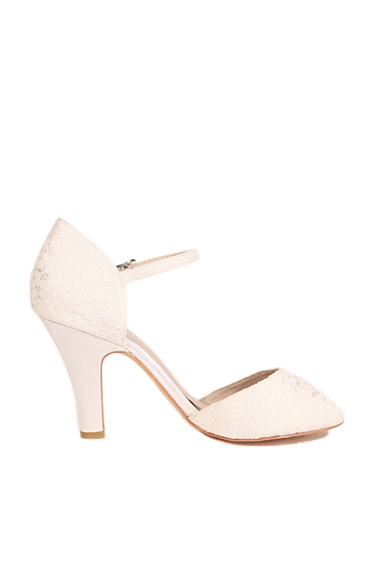 Lulu Lace Heels for Women - Elegant High Heel Pumps with Lace Detailing - Perfect for Weddings, Parties & Special Occasions