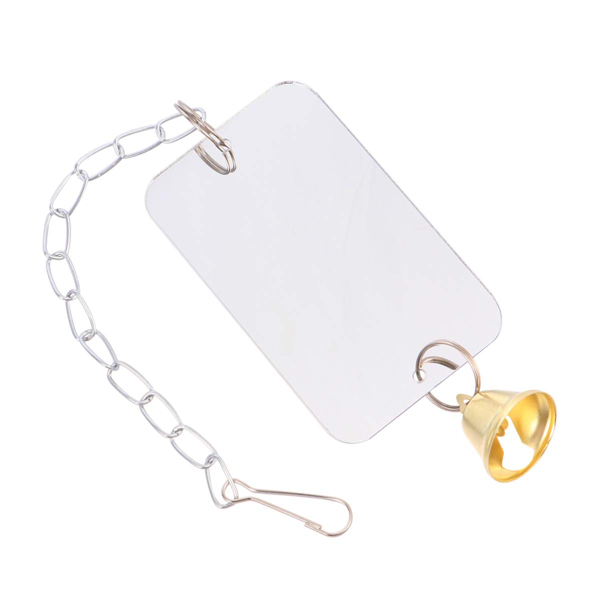 Balacoo Hanging Bird Mirror Toy - Cage Decor for Lovebirds, Budgies, Cockatiels & Parrots | Interactive Bird Toy for Mental Stimulation & Playtime Fun
