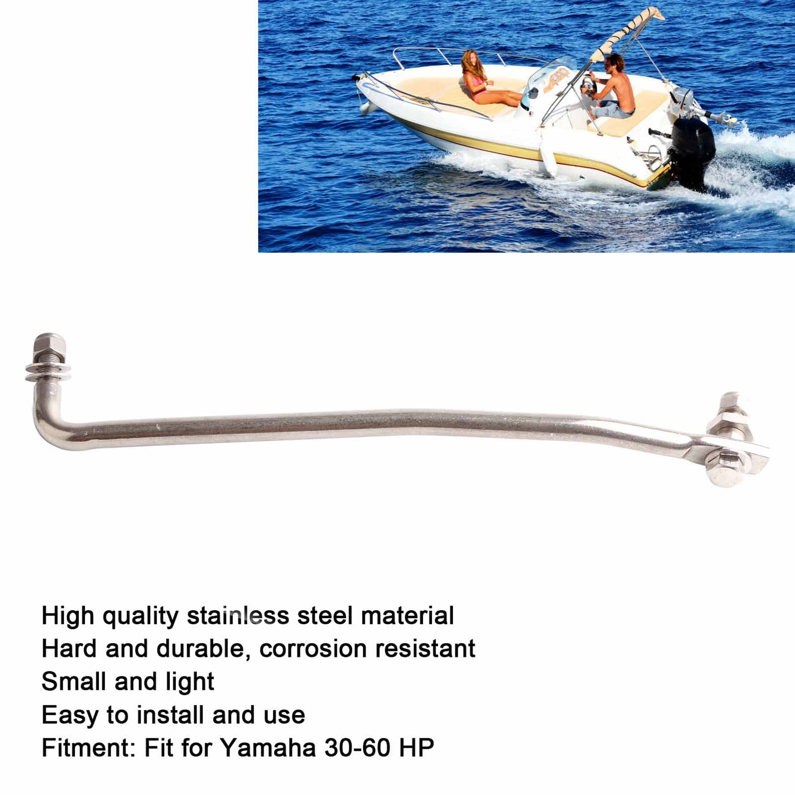 Universal Outboard Steering Arm Replacement for 30-60 HP Engines - Durable Marine Boat Steering Link Tie Rod for Smooth Navigation & Precise Control