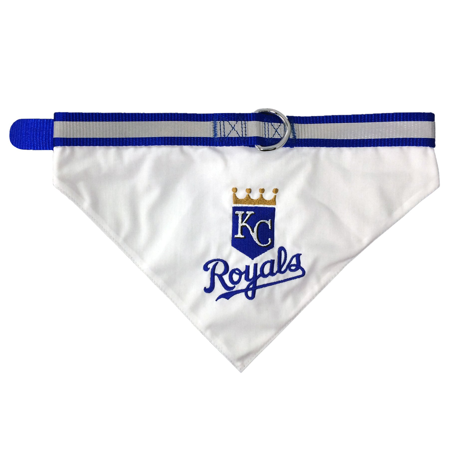 Kansas City Royals Dog Bandana with Reflective Trim & Adjustable Collar - MLB Pet Bandana for Large Dogs - Perfect for Game Day, Walks & Pet Photos