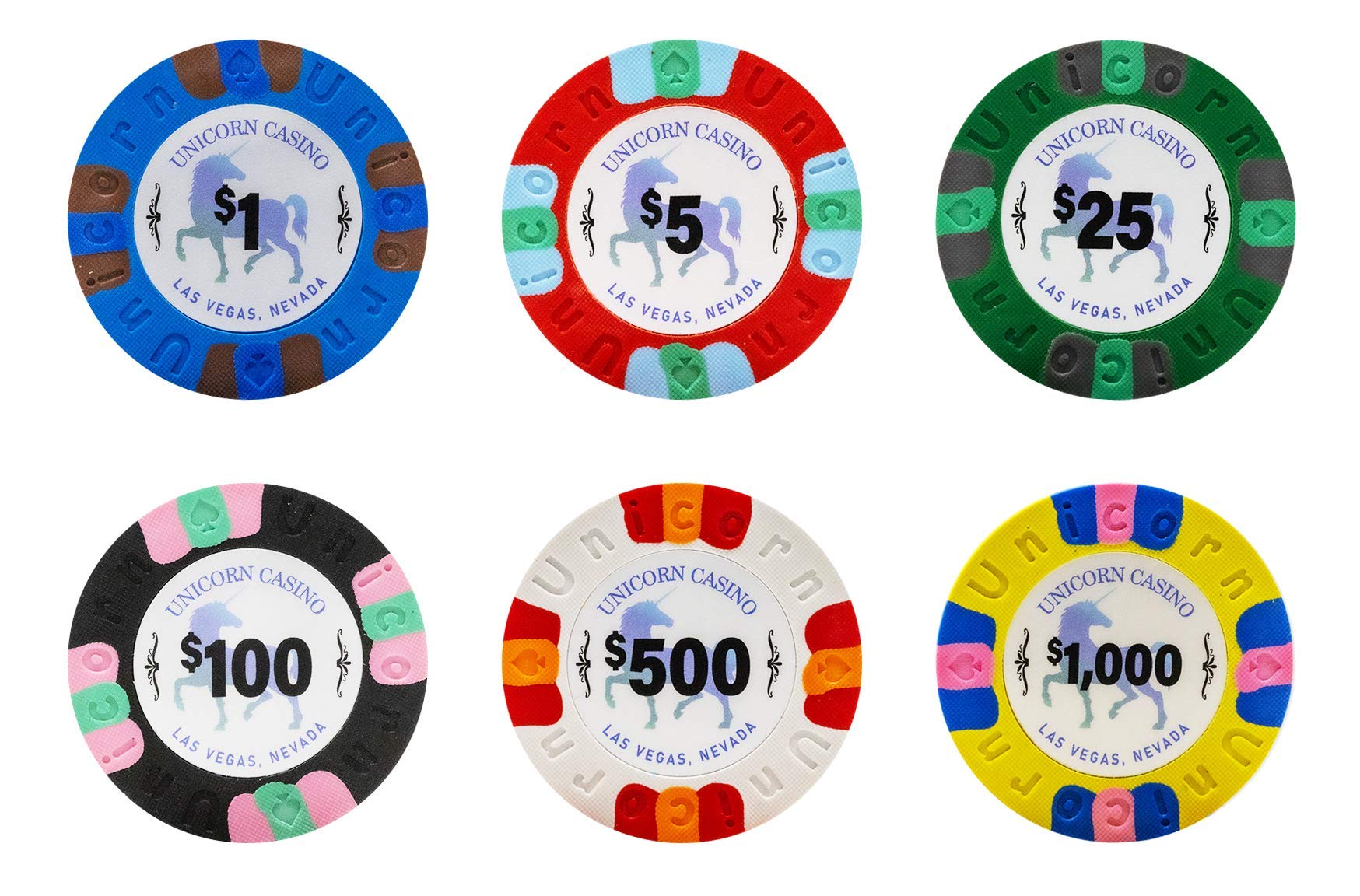 Premium DA VINCI Unicorn 500-Piece Casino Poker Chip Set - 9g Weighted Clay Chips, Black ABS Case, 2 Plastic Card Decks, Dealer Buttons & Cut Cards - Perfect for Home Poker Games, Casino Nights & Poker Tournaments