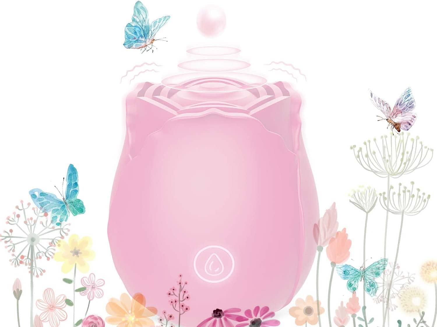 2023 New Rose Shape Sucker for Women - 10 Speed Waterproof Electric Adult Toy, Quiet Automatic Pleasure Machine - Perfect for Couples & Solo Play, Sensual Gift Idea (Pink)