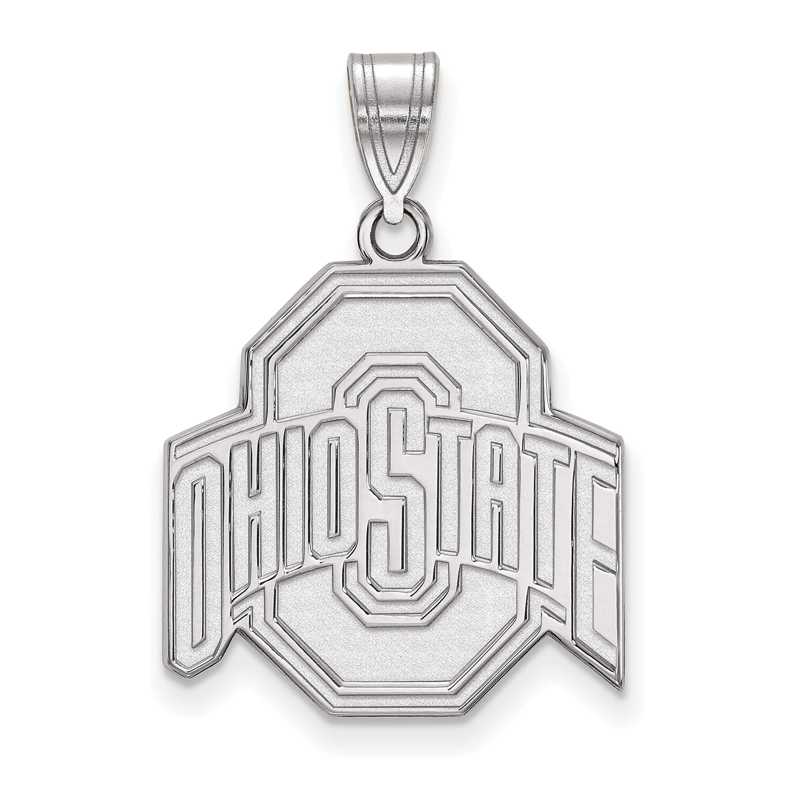 Ohio State University Buckeyes Sterling Silver Logo Pendant - Perfect for Alumni Gifts, Game Day Jewelry & School Spirit Accessories