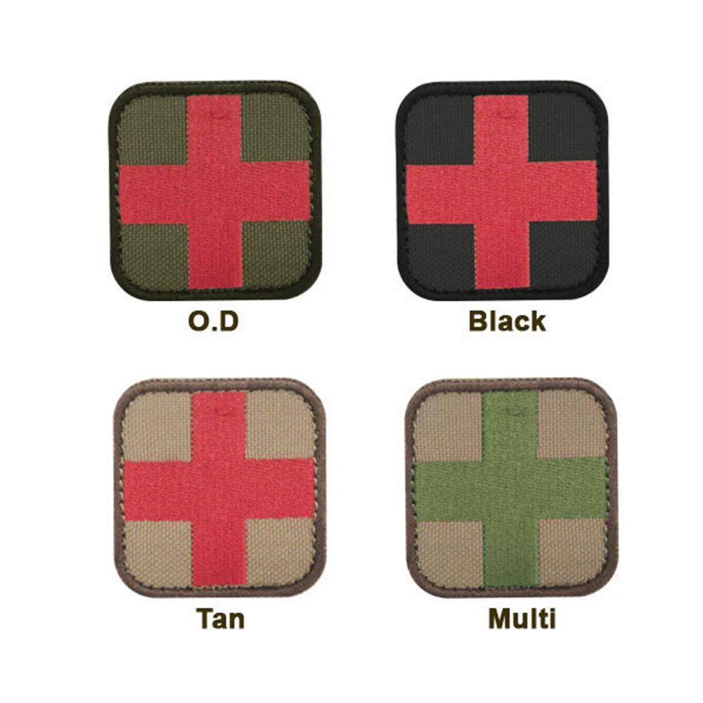 Condor Medic First Aid Patch (6-Pack) - Tan & Red for Emergency Wound Care, Tactical Gear, Survival Kits & Outdoor Adventures