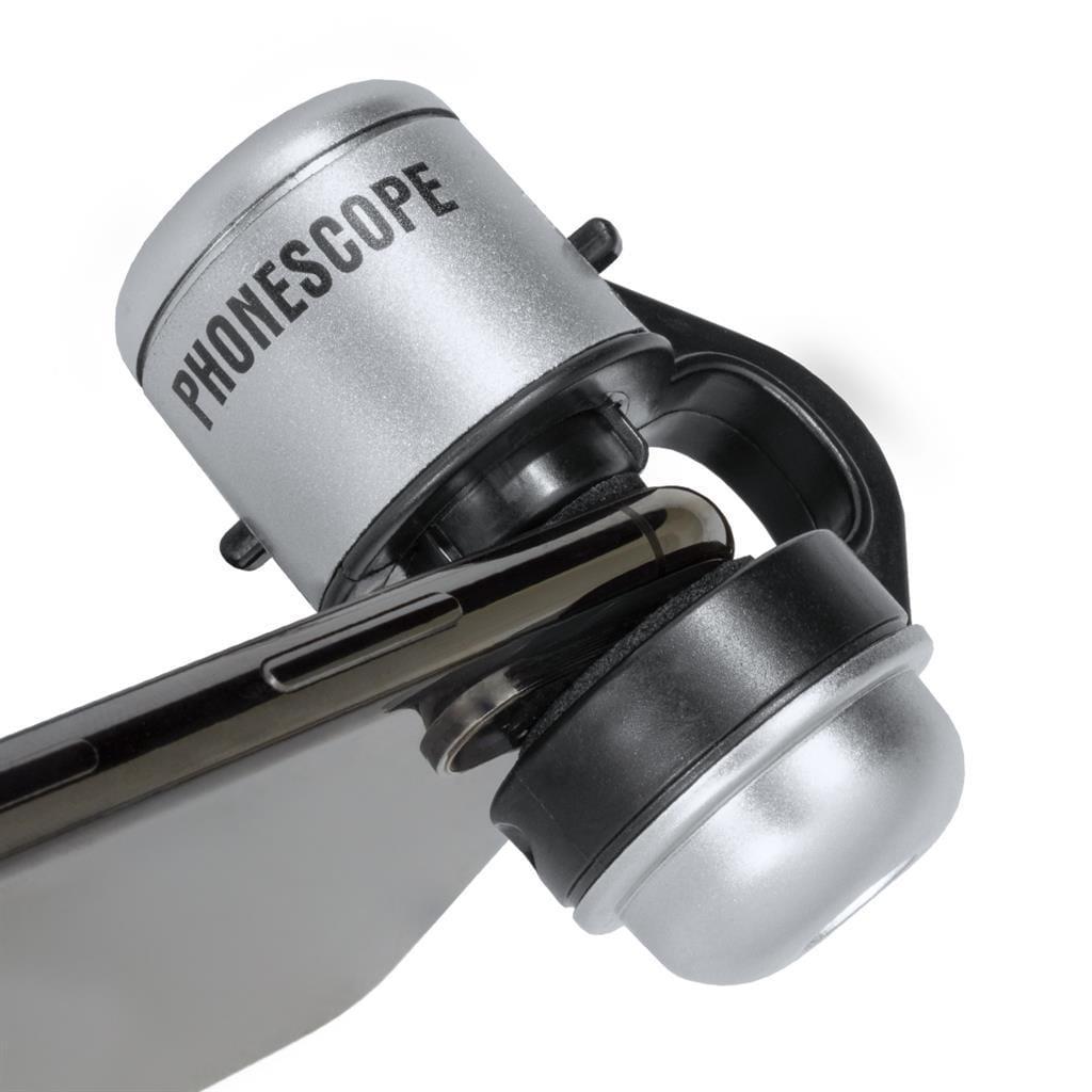 Phonescope Microscope - 60x Magnification Smartphone Microscope Lens for Science, Education & Hobby - Perfect for Kids Learning, Coin Collecting & Insect Observation