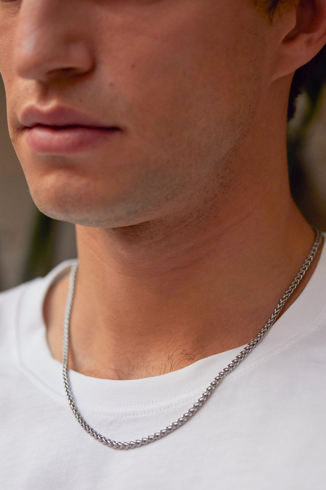 Stylish Men's Spiga Chain Necklace - 14K Gold Plated Italian Rope Chain for Everyday Wear, Gifts & Special Occasions