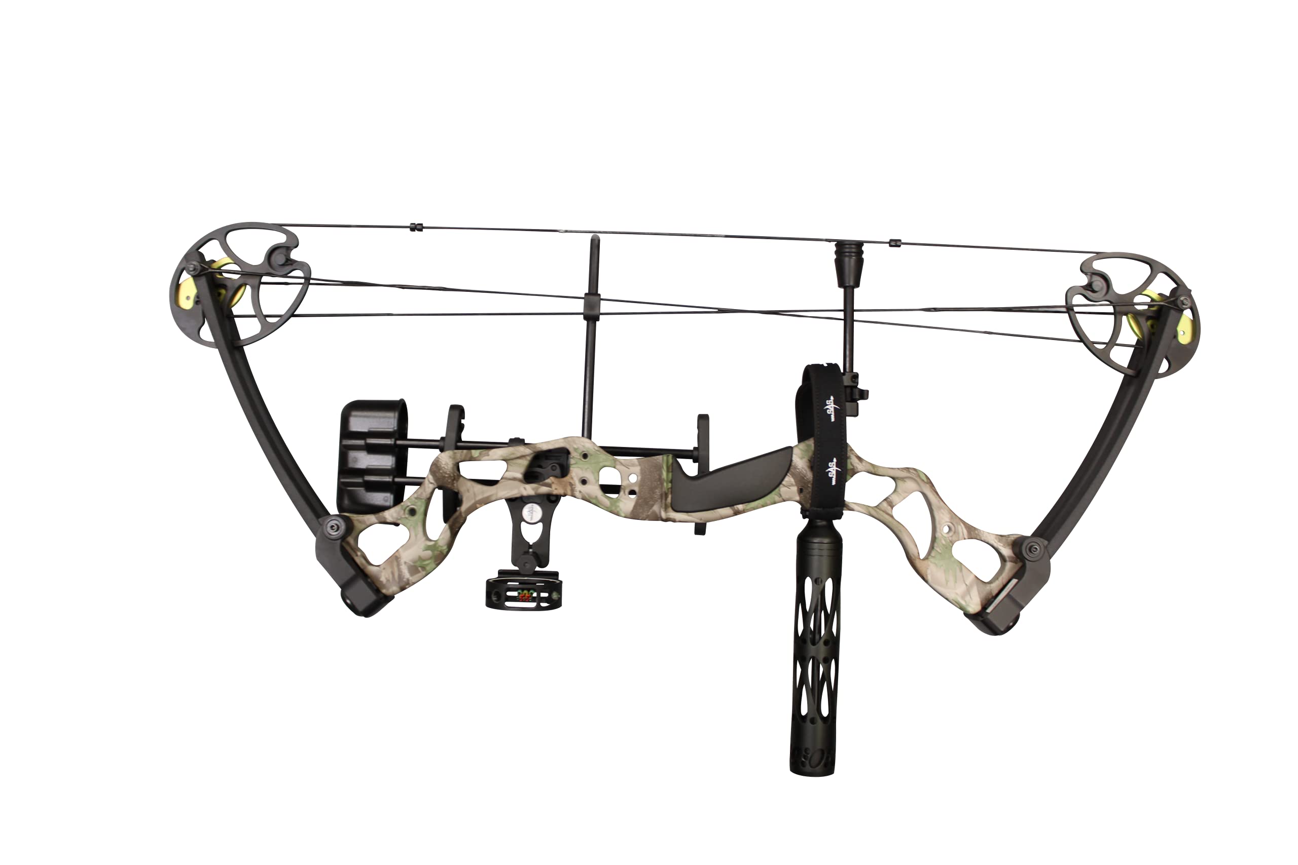 Southland Archery Supply Outrage 70 Lbs 31'' ATA Hunting Compound Bow with Pro Travel Package - Camo Pattern for Outdoor Hunting & Target Practice