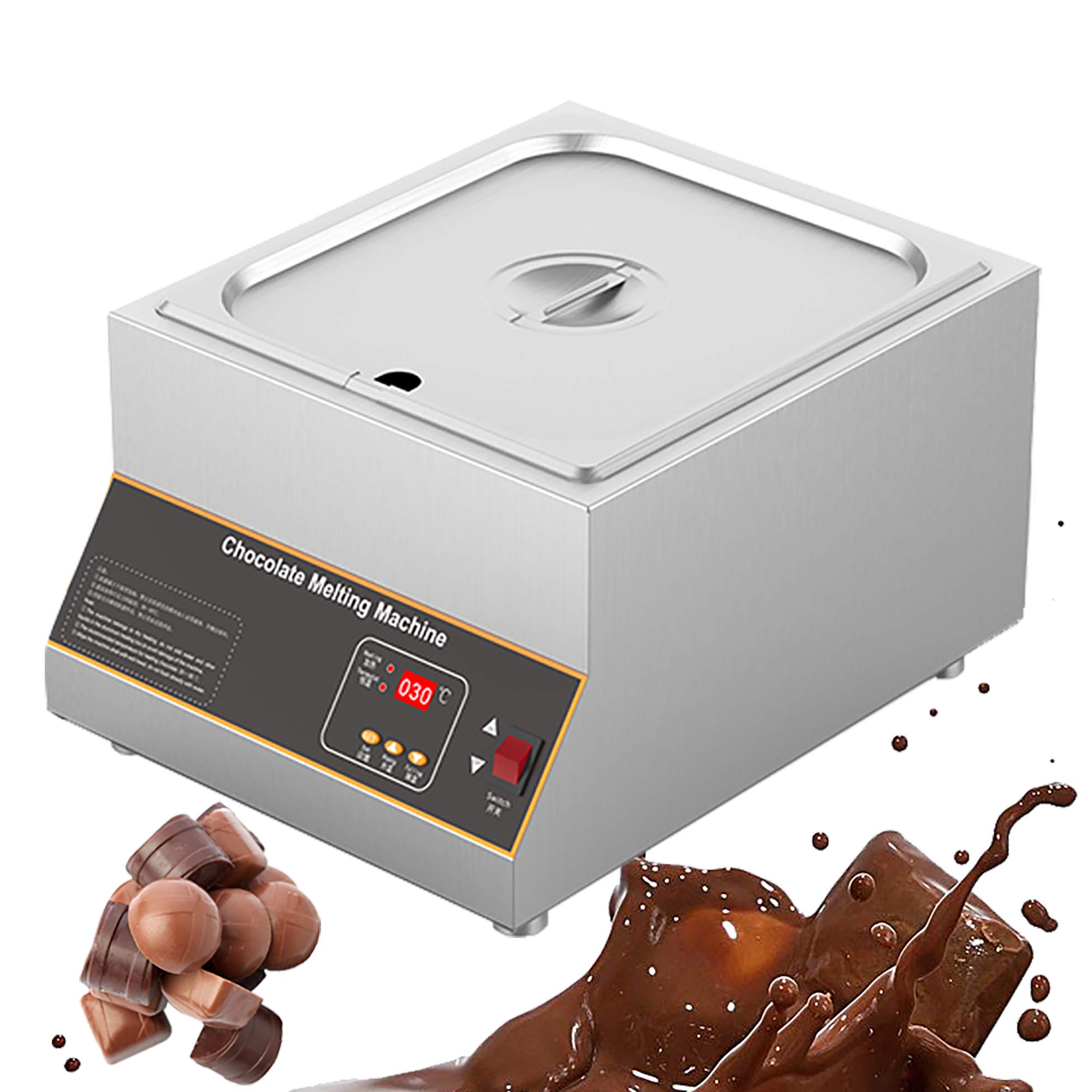 Professional Chocolate Tempering Machine - Electric Chocolate Melter with Digital Control (1-4 Tank) for Commercial & Home Use - Perfect for Candy Making, Baking, and Dessert Decorating