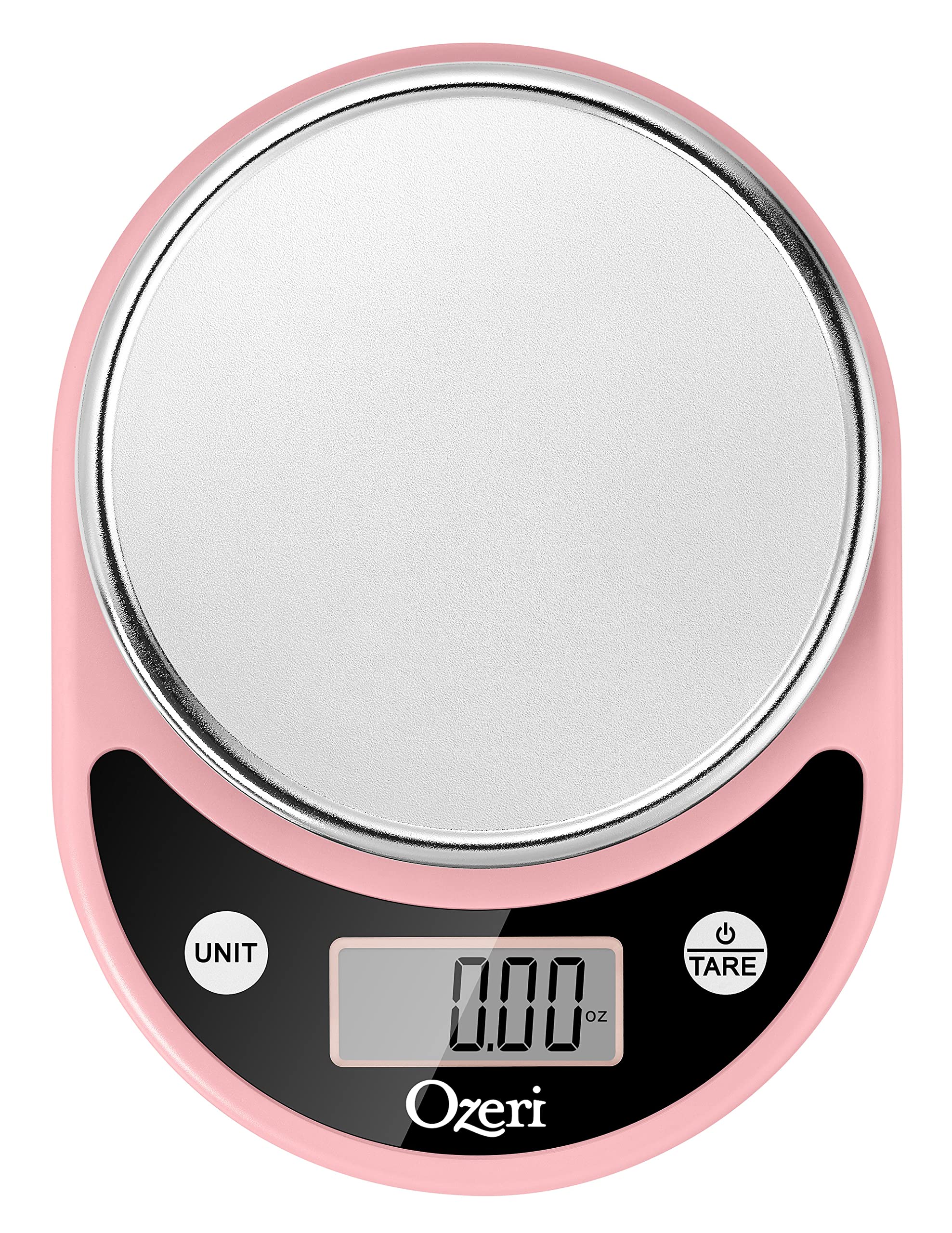 Ozeri Pronto Digital Kitchen Scale - Multifunction Food Scale with Precision Weighing, 11 lbs Capacity, Crystal Rose Design - Perfect for Baking, Cooking, and Portion Control