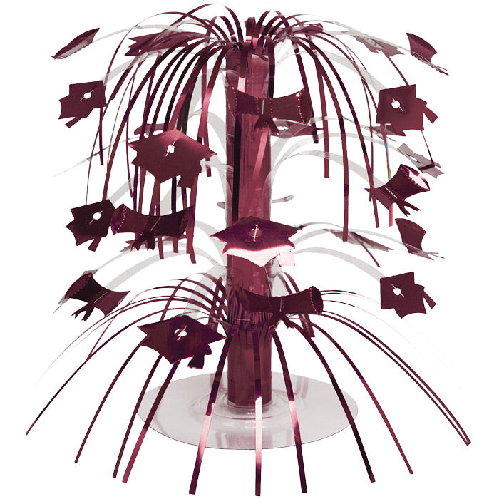 12-Piece Bulk Crimson Red Graduation Centerpieces Set - Perfect for Graduation Party Decorations, Table Centerpieces, and School Ceremony Decor
