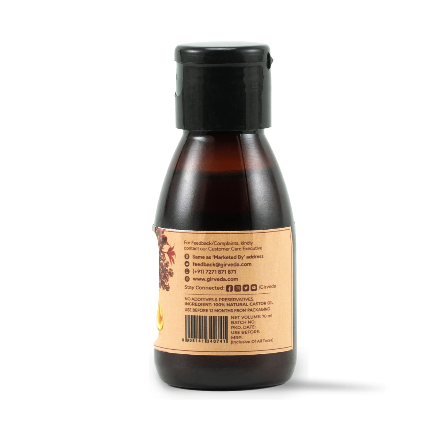 G Drops Jamaican Black Castor Oil for Hair Growth & Scalp Care - 70ml Natural Hair Treatment for Thicker, Stronger Hair - Perfect for Daily Use, Hair Masks & Styling
