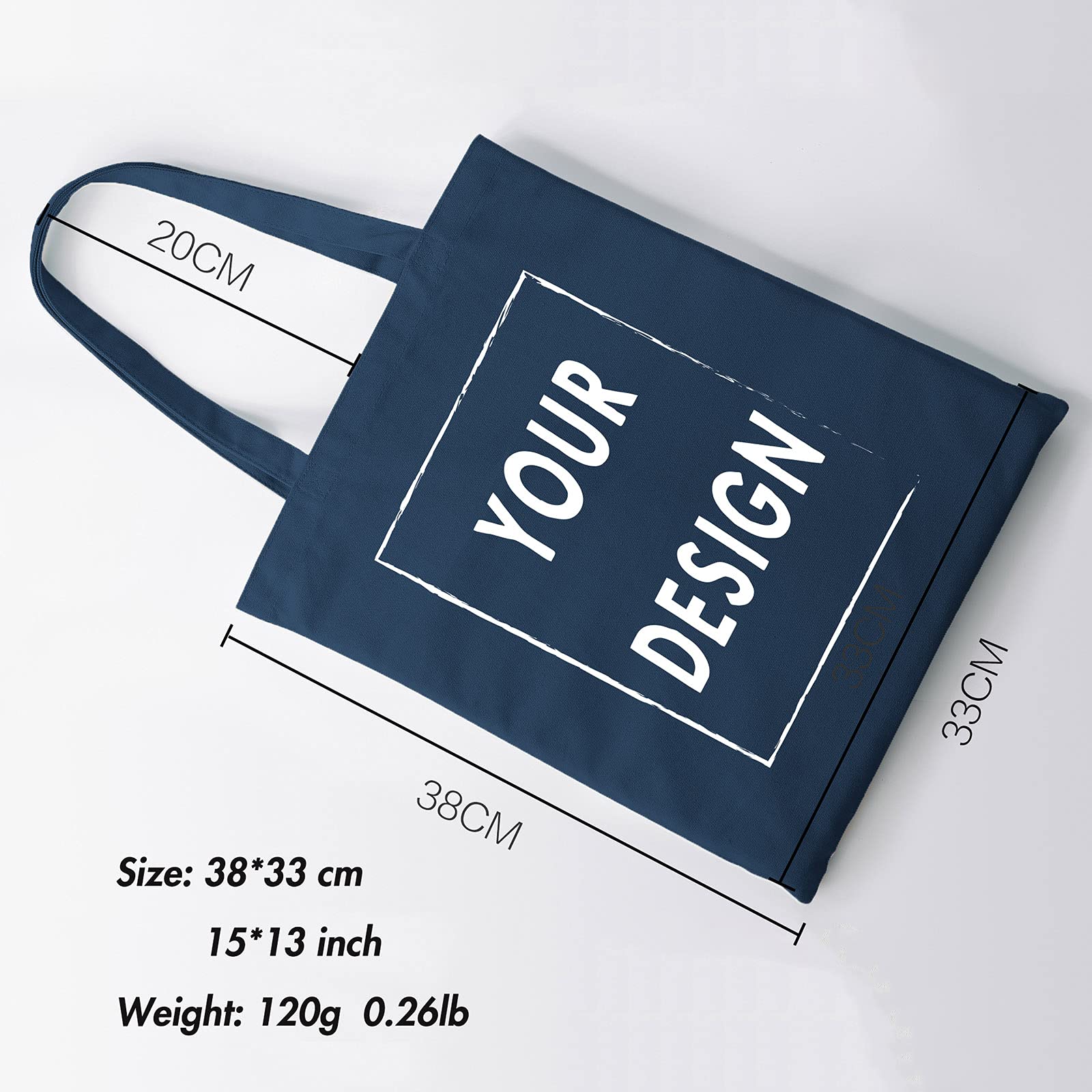 Custom Personalized Women's Tote Bag - Eco-Friendly Canvas Shopping Bag for Groceries, Beach & Work Commute