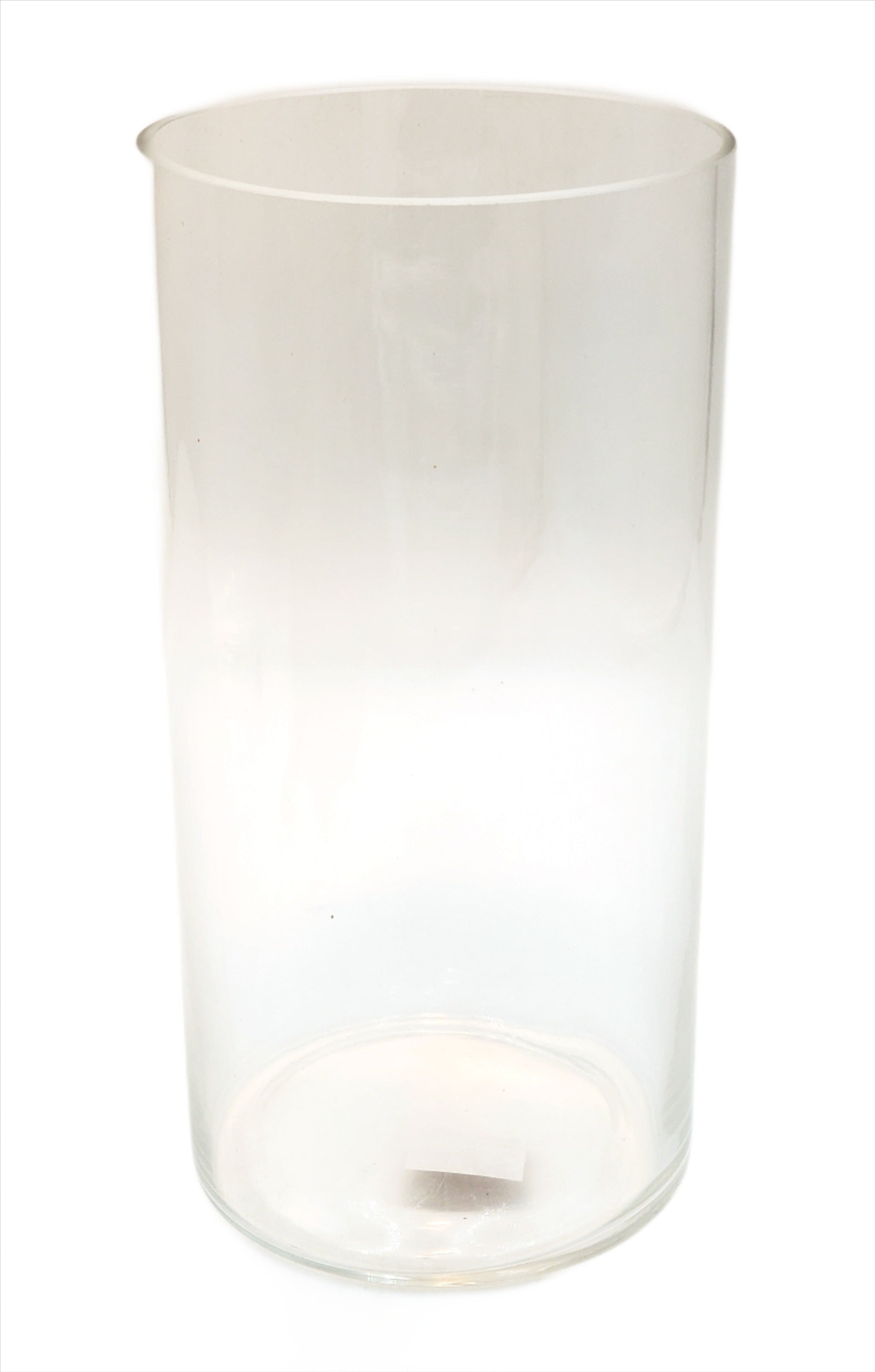 12x5.75 Inch Clear Glass Vase for Flowers - Modern Cylinder Centerpiece for Home Decor, Wedding, Party & Event Arrangements
