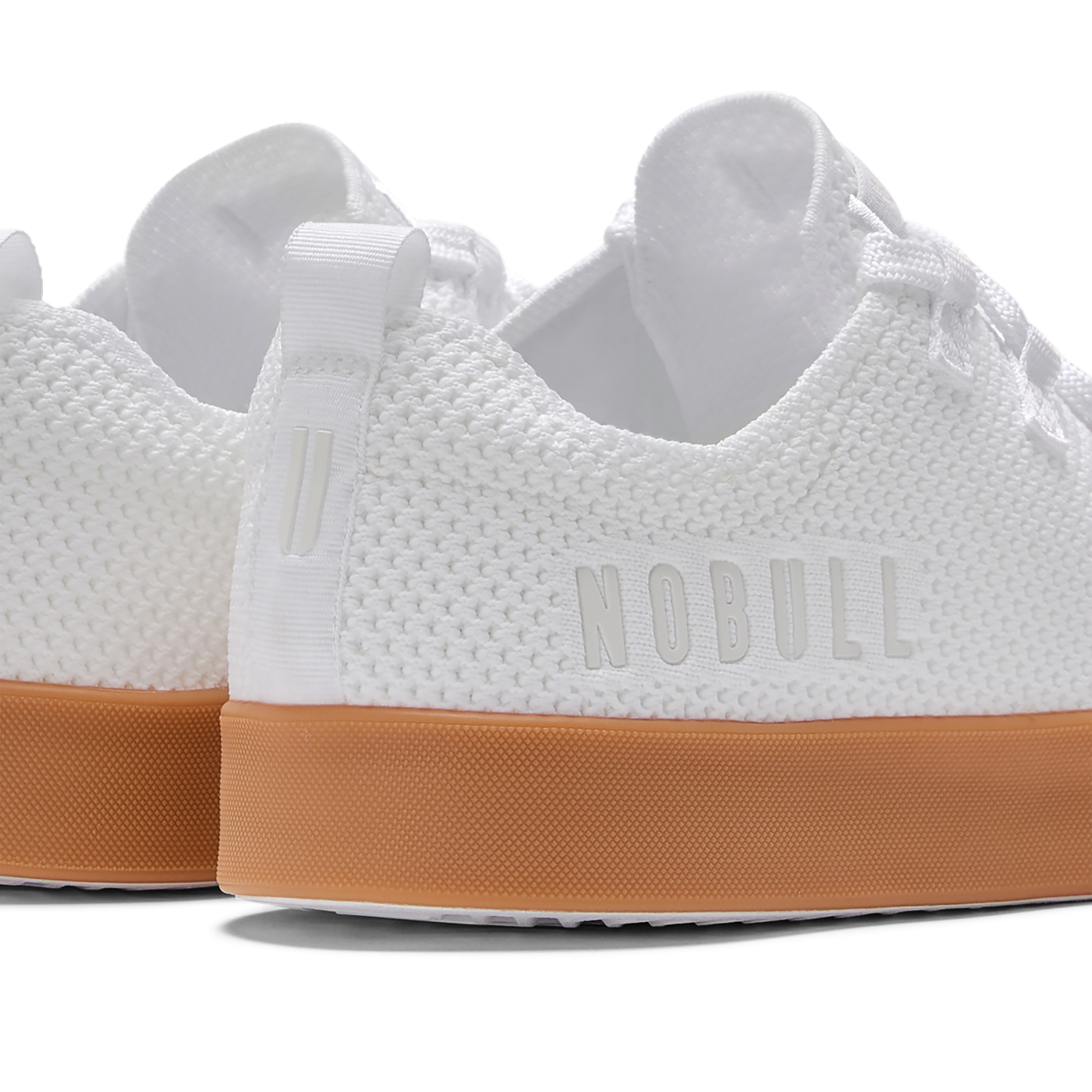 Men's White Gum Sole Knit Sneakers - Casual Comfortable Shoes for Walking, Running & Everyday Wear