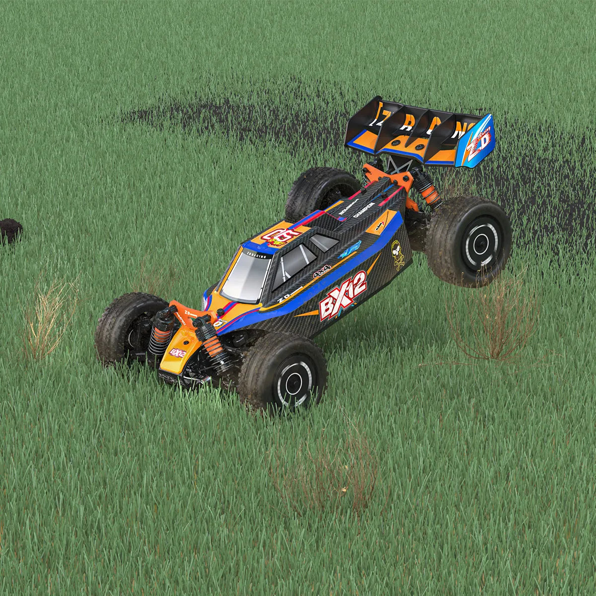 **ZD Racing BX 12 1/12 Scale 4WD RC Car - 70km/h High Speed, 3S Brushless Motor, 2.4G RTR, Oil-Filled Shocks - Off-Road Racing Truck for Adults & Kids (Perfect for Backyard, Park & Track Racing)**