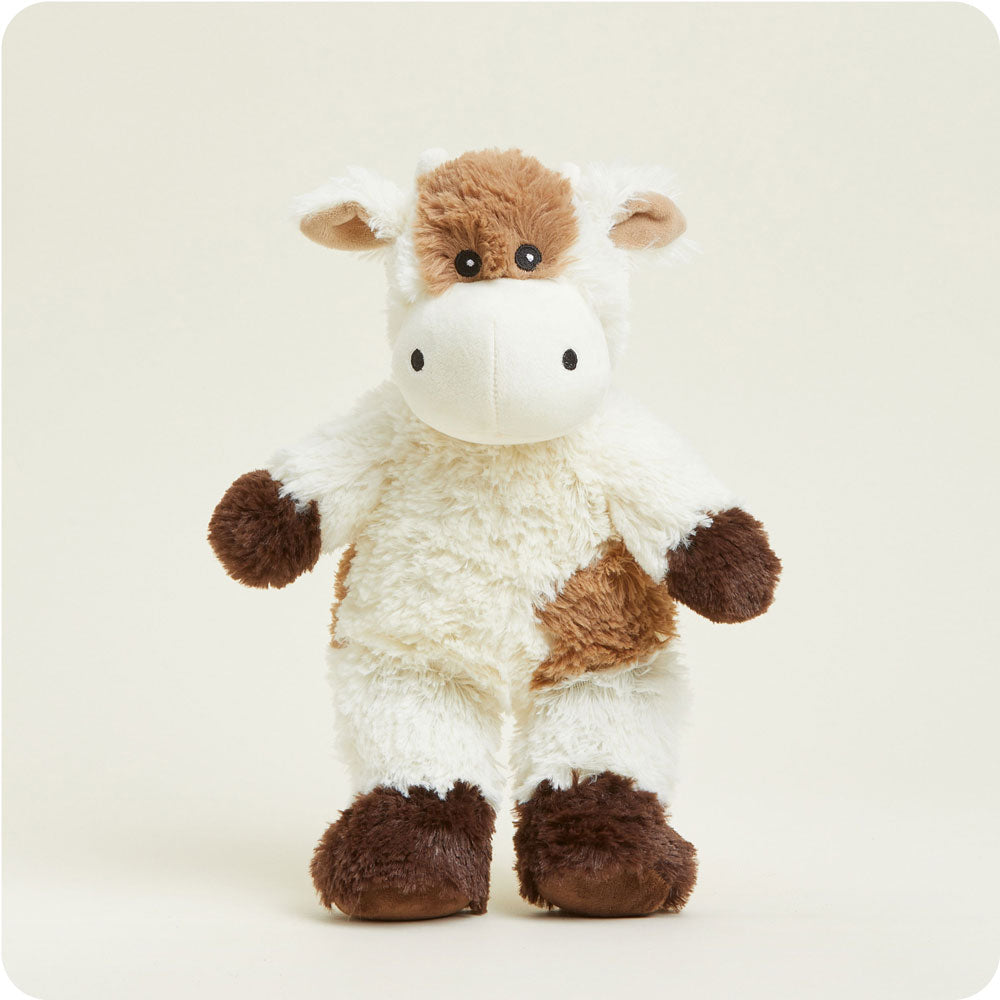 Weighted Heated Cow Stuffed Animal - Warmies Plush Toy for Stress Relief & Comfort | Perfect for Anxiety Relief, Warm Hugs, and Cozy Nights