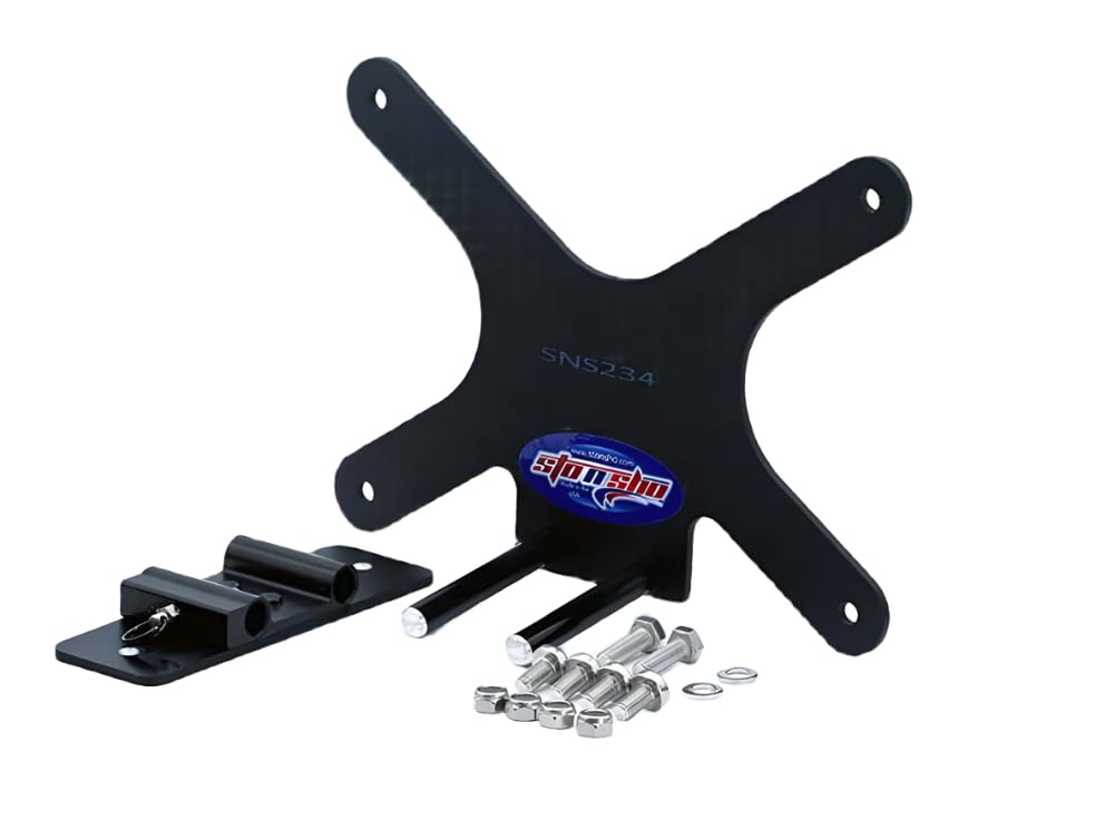 STO N SHO Front License Plate Bracket for 2020-2022 Ford Mustang Shelby GT500 - No Drill Installation, Durable ABS Plastic - Perfect for Car Shows & Street Legal Compliance