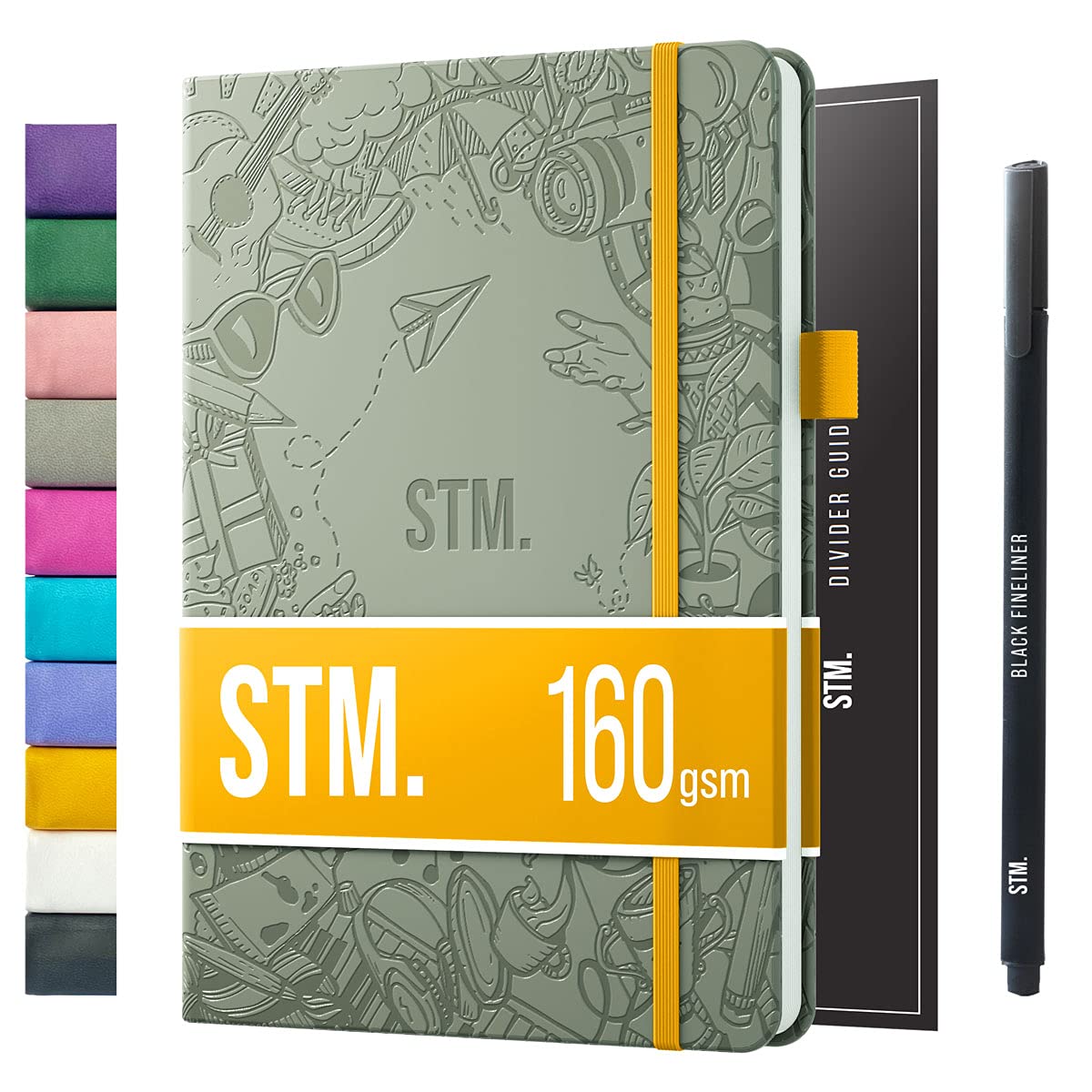 Scribbles That Matter Bullet Journal Notebook - A5 Vegan Hardcover Dotted Grid Notebook for Bujo Journaling, 160gsm Thick Paper | Perfect for Planning, Sketching & Creative Note-Taking