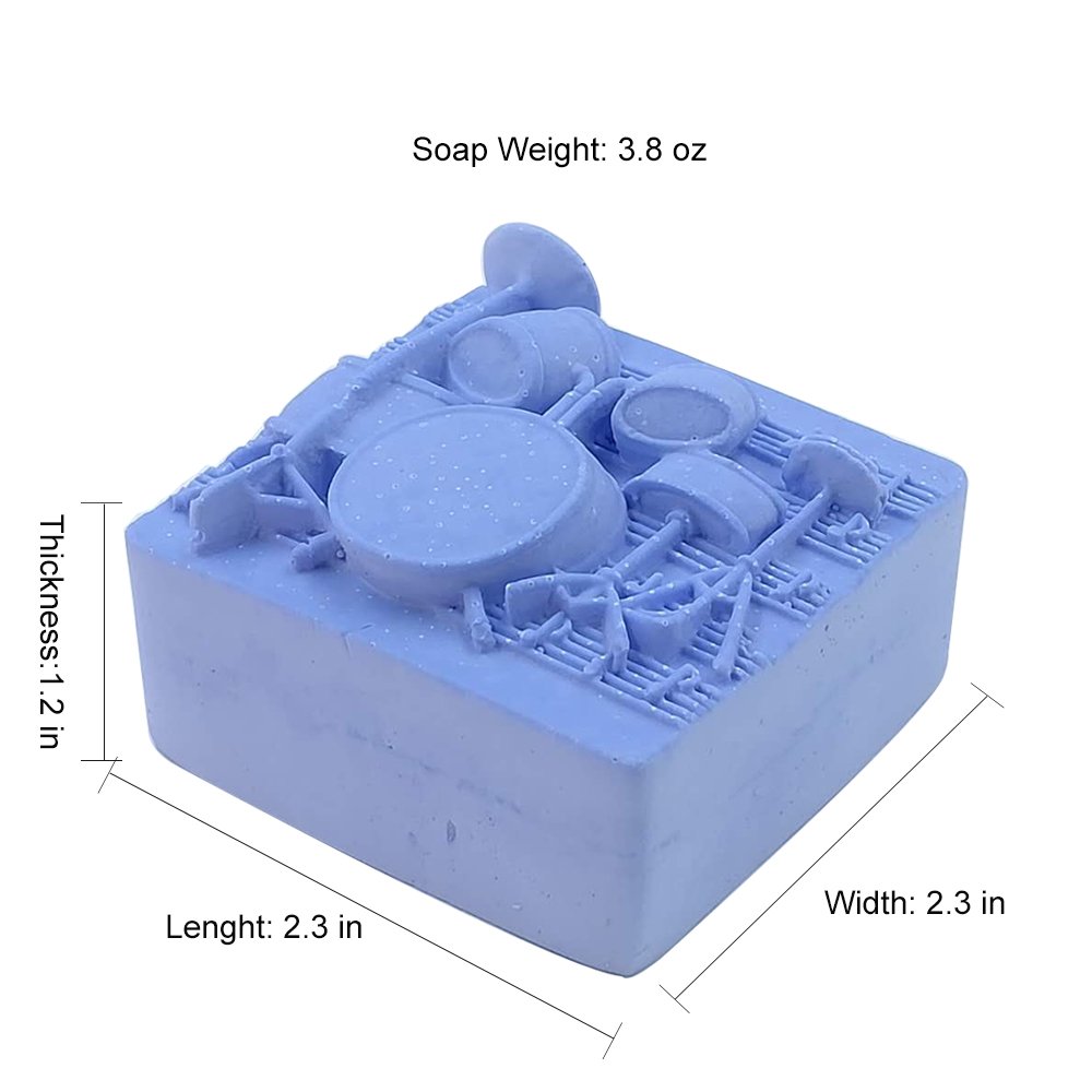 Premium Silicone Drum Kit Soap & Candle Molds - DIY Craft Molds for Resin, Wax, and Soap Making - Perfect for Handmade Gifts, Bath Bombs, and Home Decor Projects