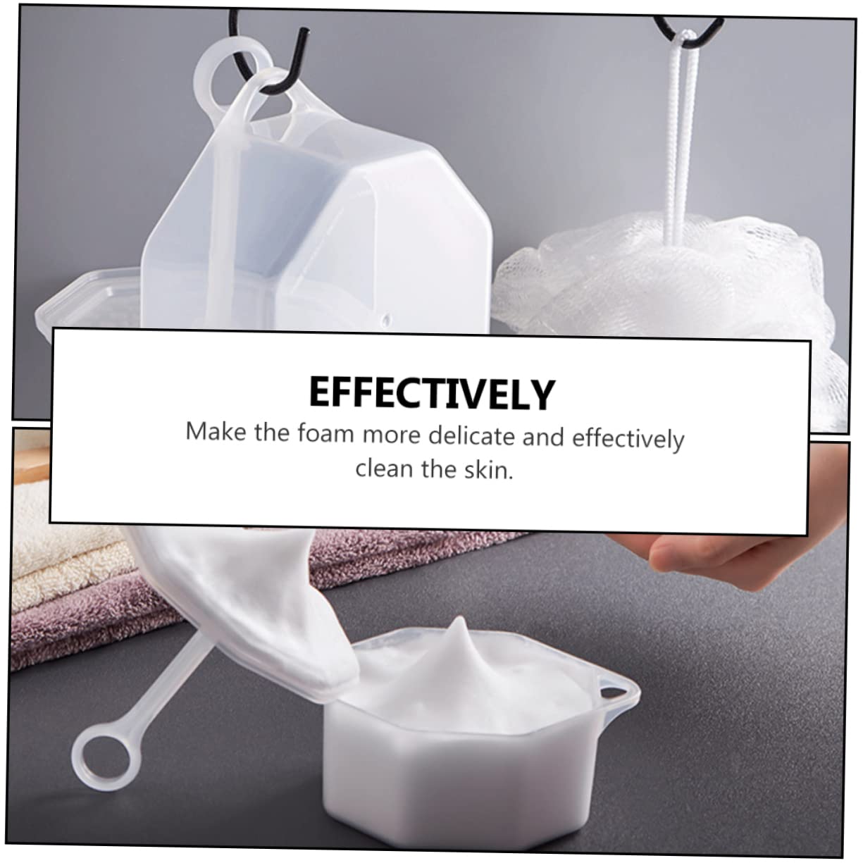 2 Pack Portable Bubble Bottle for Face Care - Rich Foam Maker for Skincare & Makeup - White Bubble Cleansing Tool for Deep Cleaning & Relaxation - Perfect for Daily Skincare Routine & Spa Day at Home