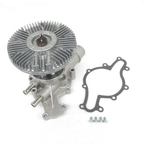 Replacement Engine Water Pump with Fan Clutch Compatible with Ford F150 F250 F350 - High Performance Cooling System Part for Trucks & SUVs - Ideal for Engine Overheating Prevention & Long-Distance Driving