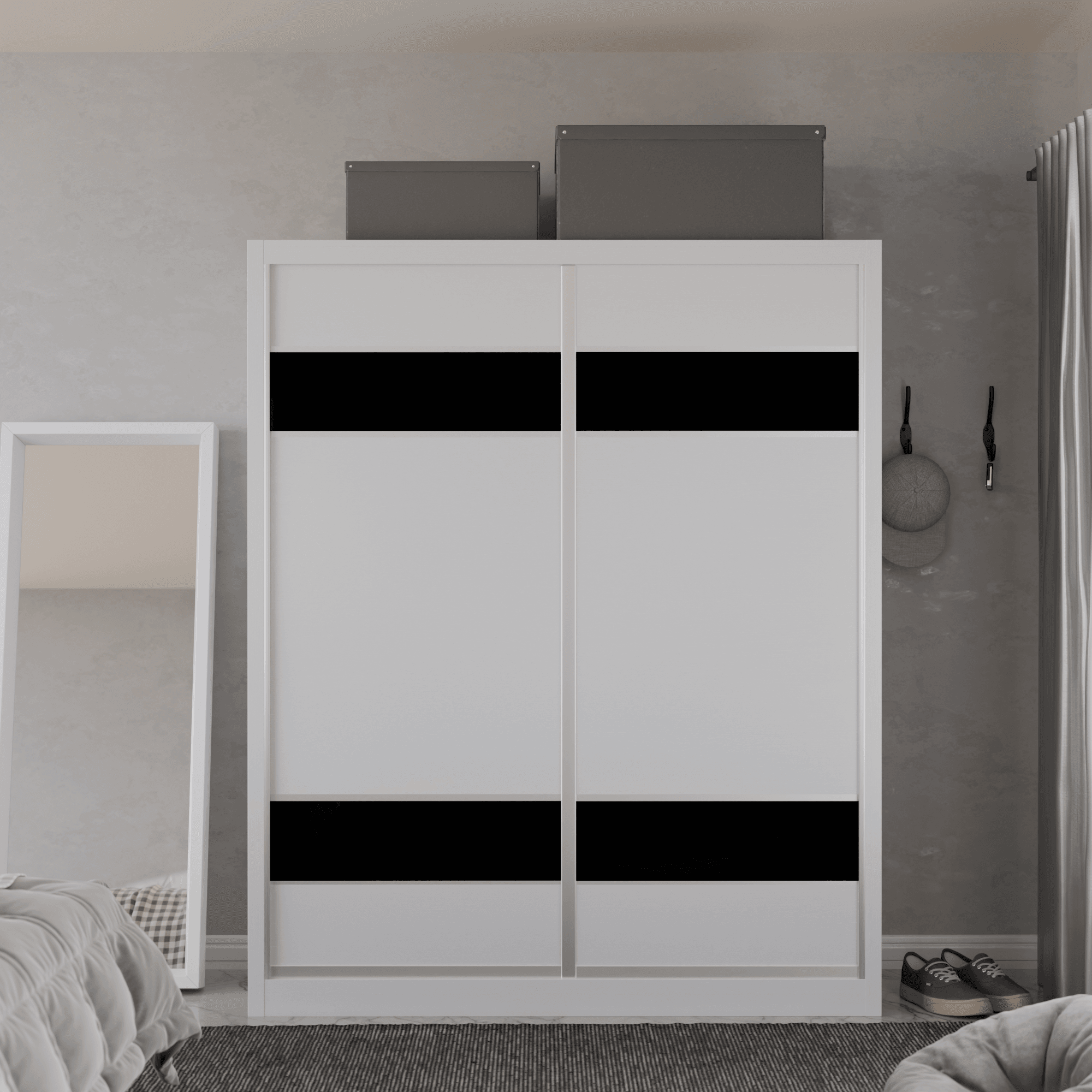 Modolva Modular Wardrobe W09 - Customizable Closet Organizer System for Bedroom, Walk-in Closet & Dorm Room Storage Solutions