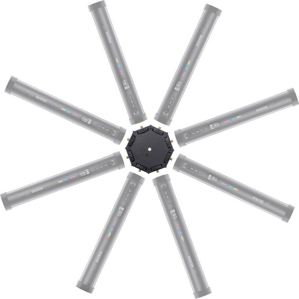 Godox 8 Light Coupler for TL30 LED Light Tube - Professional Photography Lighting Connector for Studio, Portrait & Product Photography