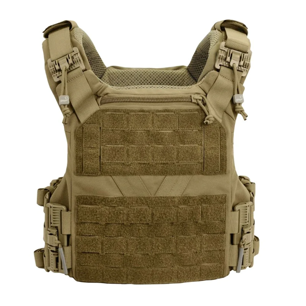 Agilite K19 Tactical Plate Carrier with Quick Release System, Fast Adjust Cummerbund & Admin Pocket - Ideal for Military, Law Enforcement & Airsoft Use