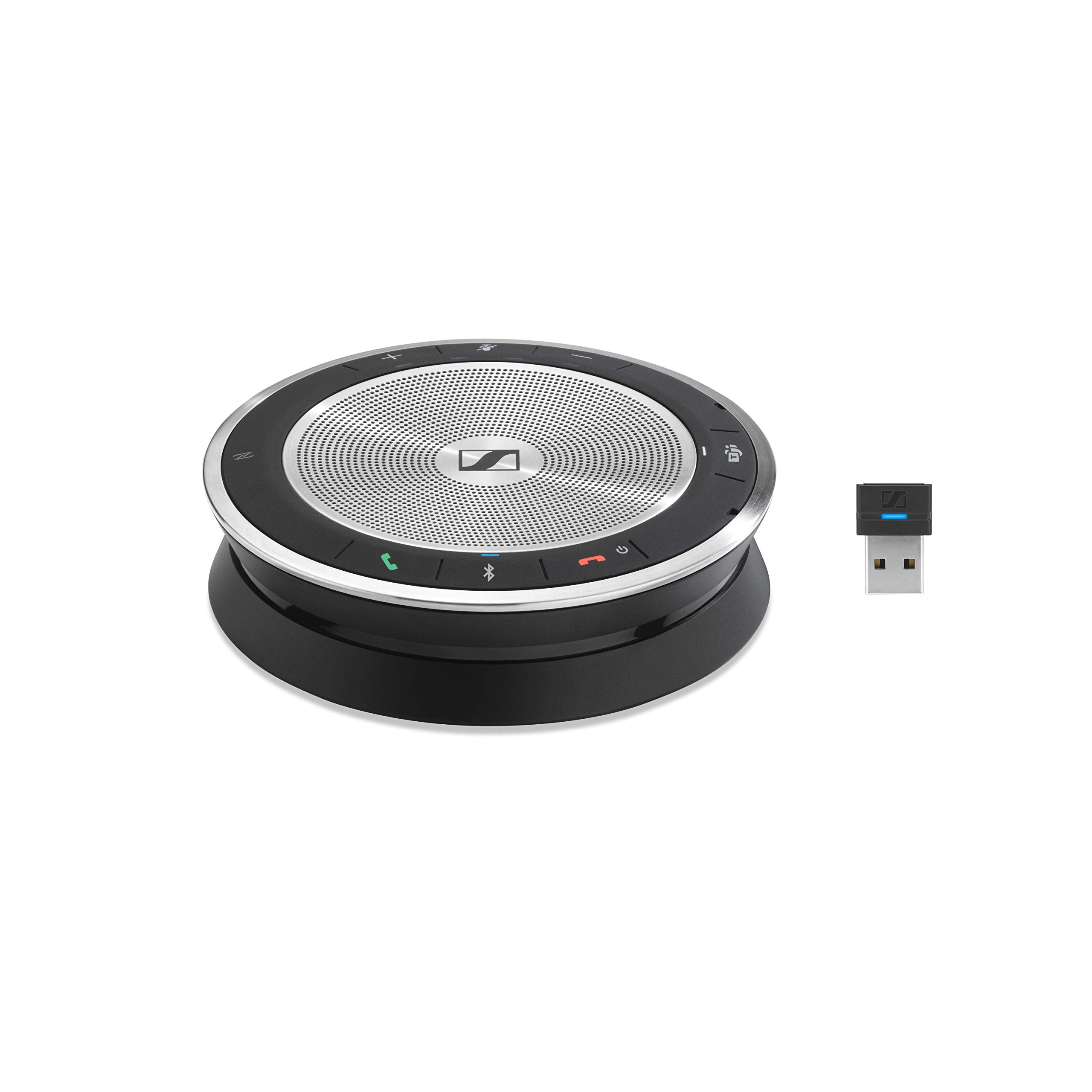Sennheiser EXPAND SP 30T Portable Bluetooth Speakerphone with Noise Cancellation - Certified for Microsoft Teams, Zoom & Softphones - USB & Bluetooth Connectivity for PC & Mobile - Ideal for Home Office & Conference Calls