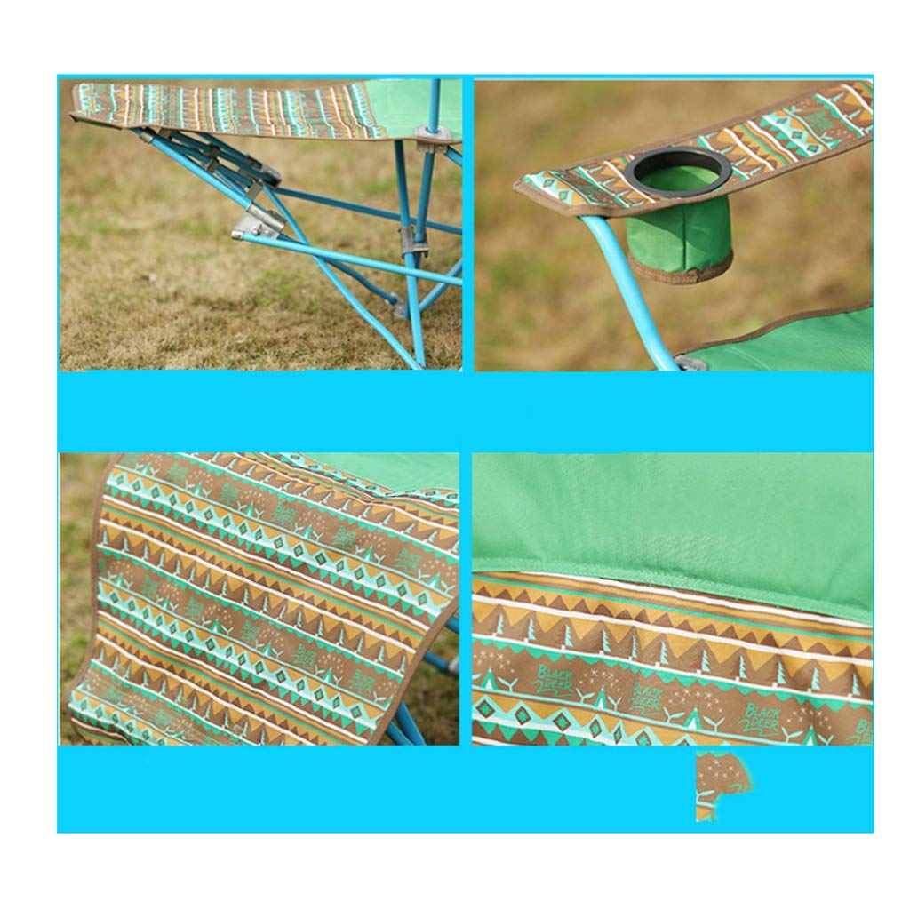 Ultralight Portable Folding Chair for Outdoor Camping, Beach, Picnic & Fishing - Heavy Duty High Load Capacity Travel Chair with Superhard Frame (Green) - Perfect for Backpacking, Tailgating and Outdoor Adventures
