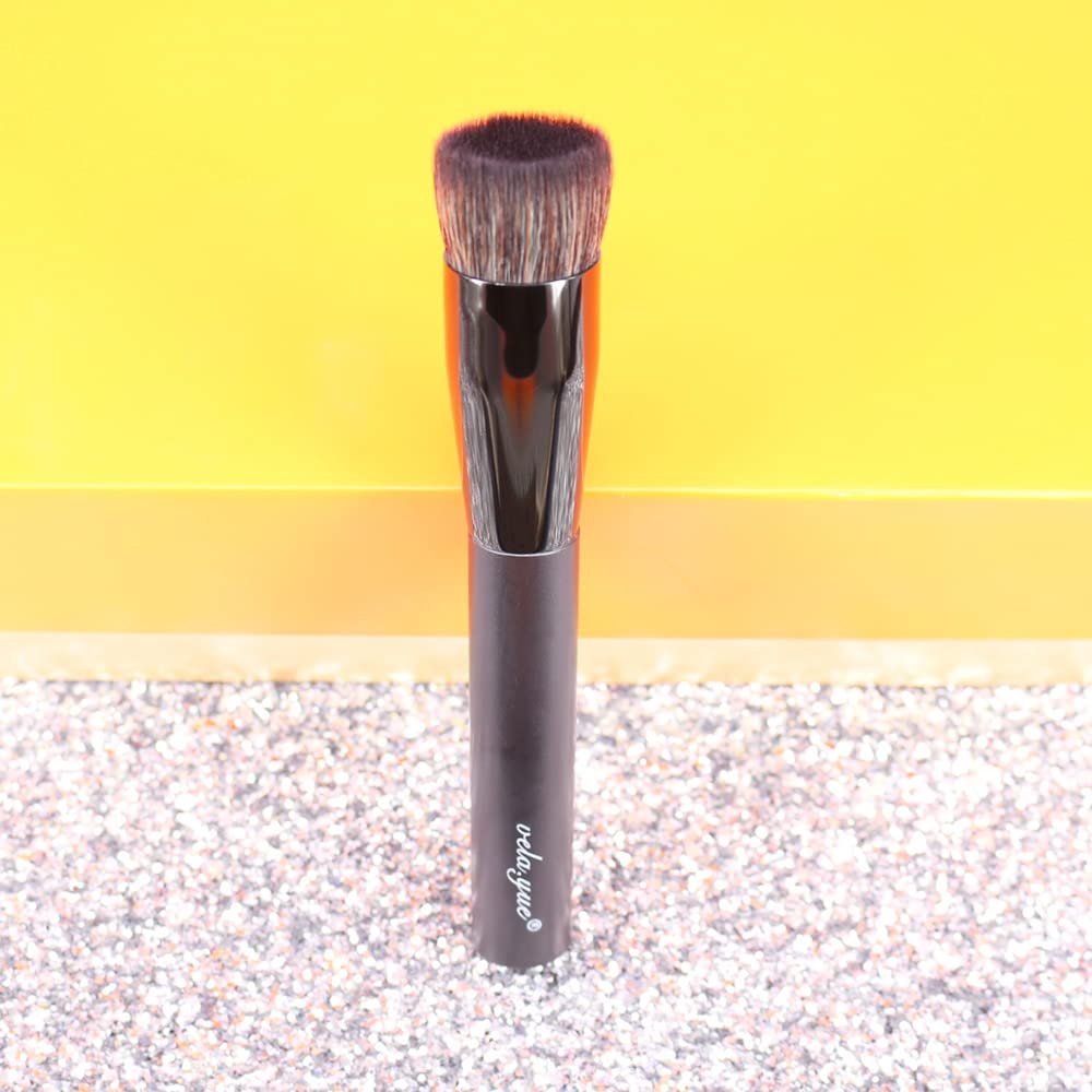 Vela.Yue Liquid Foundation Brush - Professional Makeup Brush for Cream, Liquid & Base Blending - Soft Buffing Beauty Tool for Flawless Makeup Application - Perfect for Everyday Use & Professional Makeup Artists