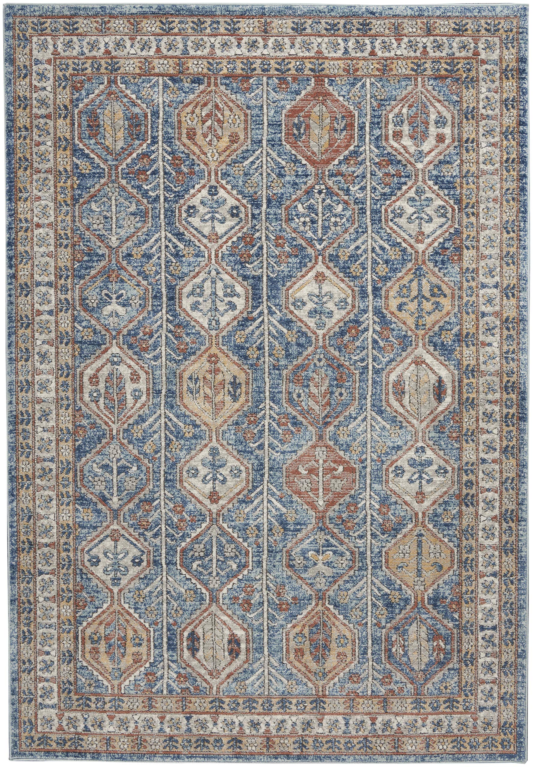 Nourison Concerto Bohemian Blue Multi 3'9