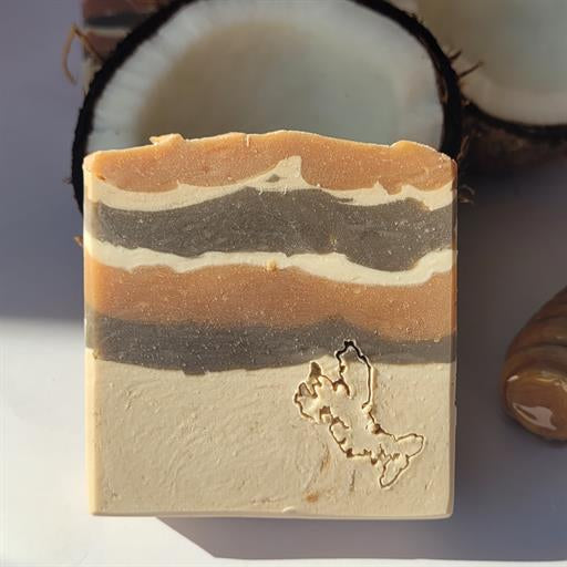 Organic Coconut & Honey Large Soap Bar - 6oz Natural Moisturizing Hand & Body Soap for Dry Skin - Perfect for Spa, Bath, and Gift Sets