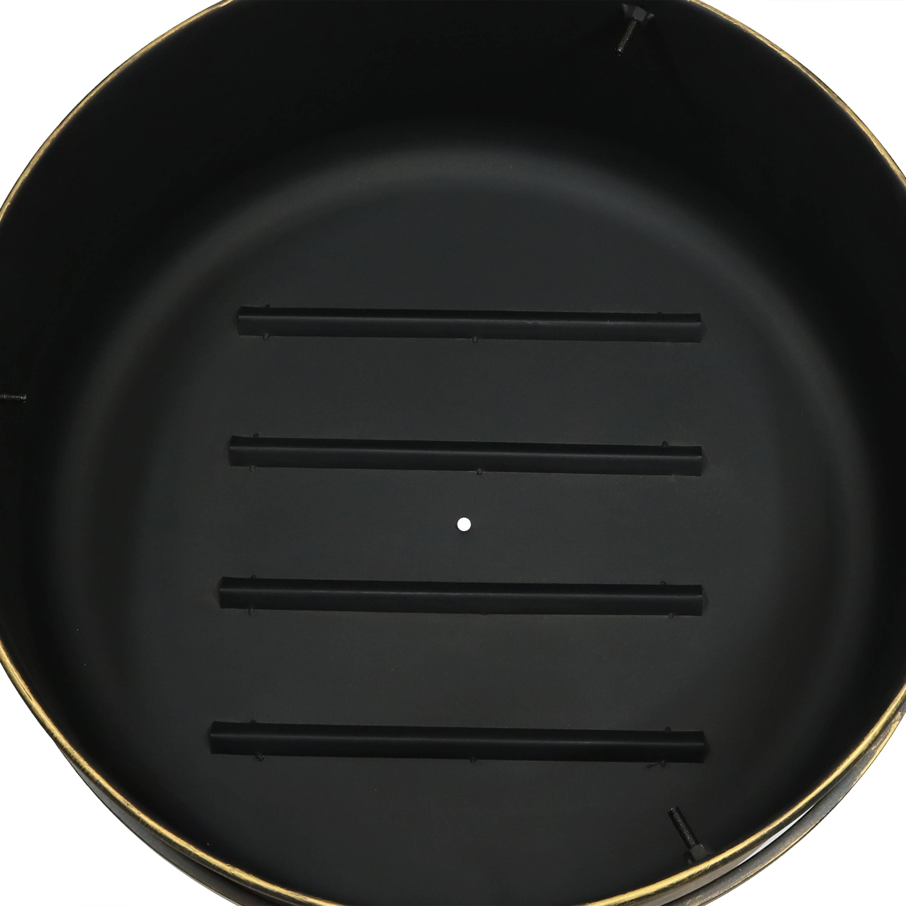 Large Outdoor Cauldron Fire Pit with Spark Screen - 30 Inch Black Steel Fire Bowl for Backyard, Patio & Camping - Rust-Resistant & Durable for Bonfires, S'mores & Outdoor Gatherings