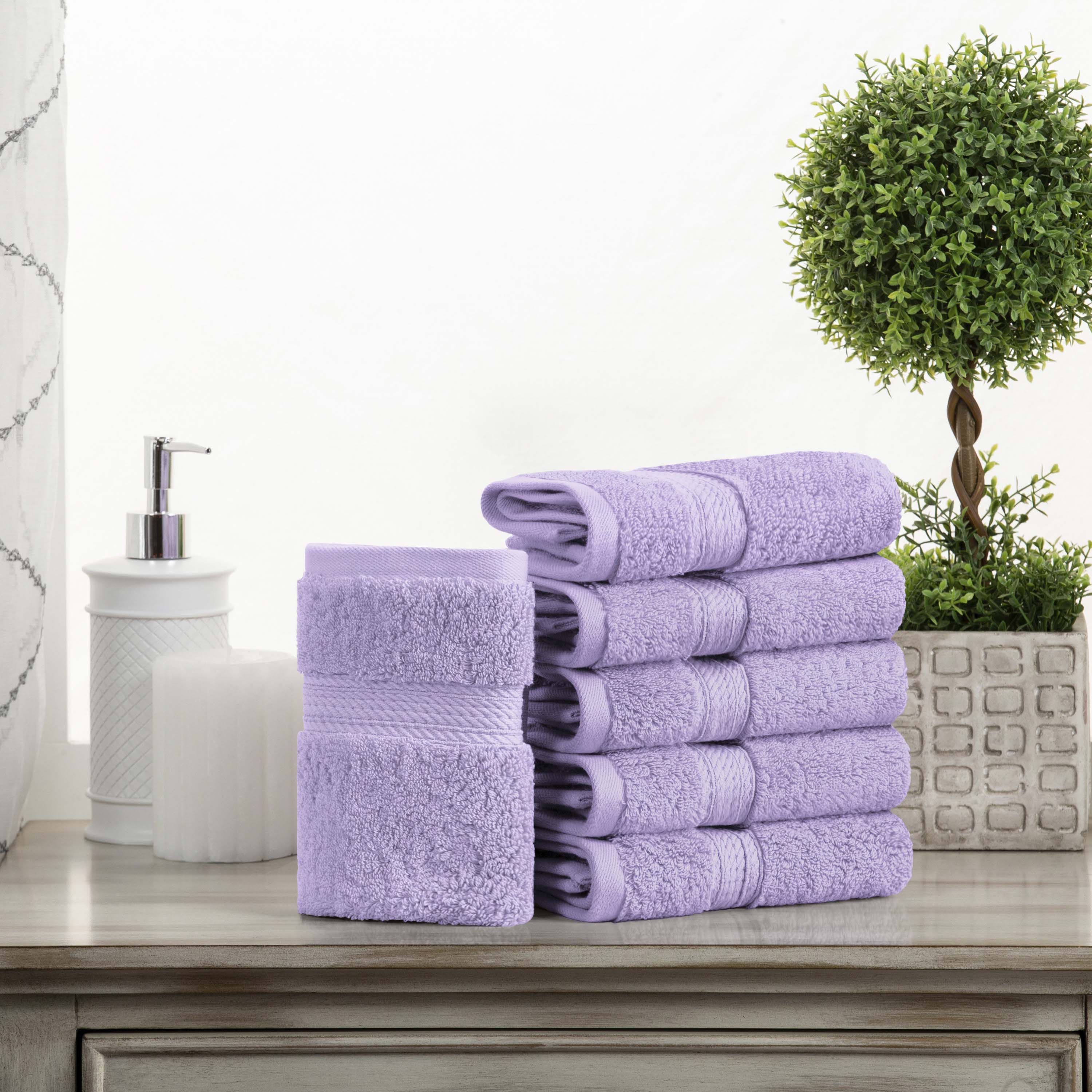 Premium 100% Egyptian Cotton Plush Heavyweight Luxury Bath Towel Set of 6 - Ultra Soft & Absorbent for Spa, Hotel & Home Use