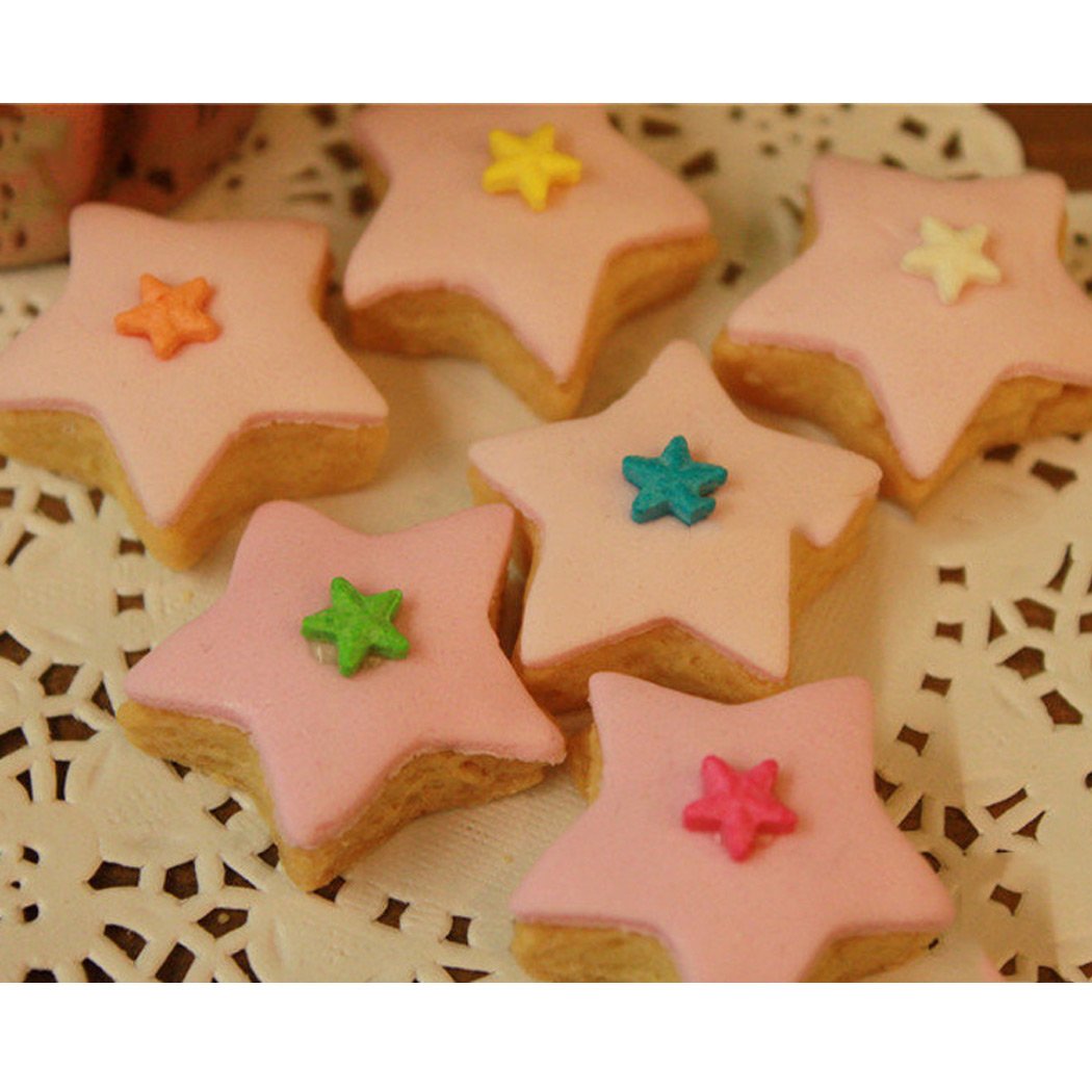Premium Stainless Steel Hexagonal Star Cookie Cutters Set of 5 - Professional Baking Tools for Cookies, Biscuits, Chocolate Molds - Perfect for Holiday Baking, Birthday Parties & DIY Dessert Decorating
