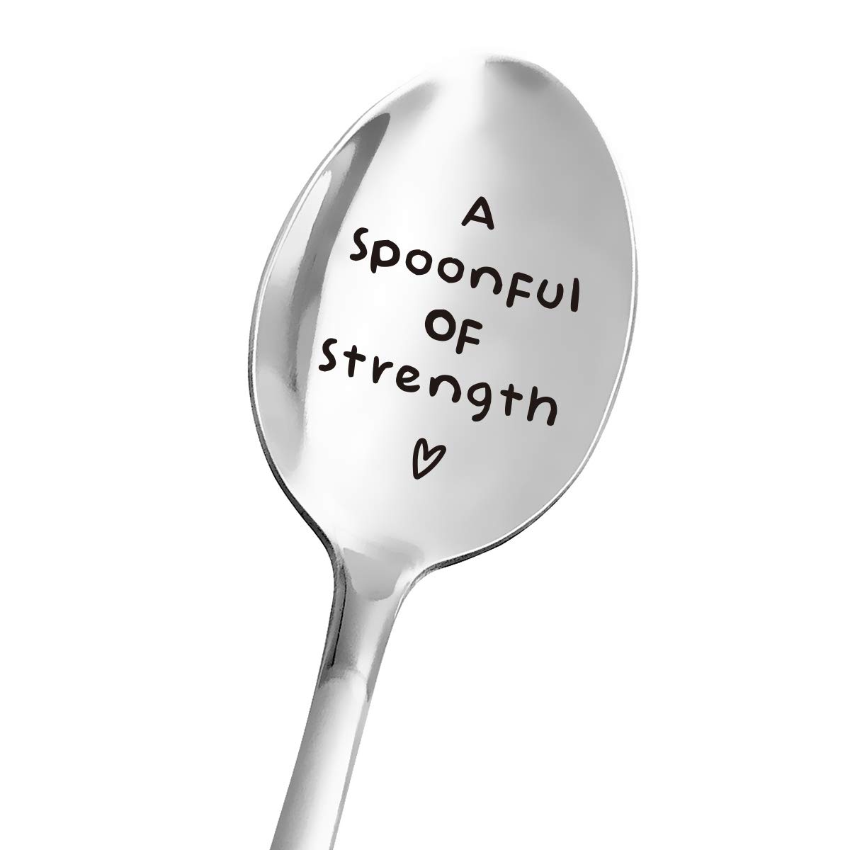 Funny Engraved Stainless Steel Spoon - Perfect Gift for Cancer Survivors, Get Well Present After Surgery - Encouragement Gift for Women, Men & Teens - Great for Desserts, Tea & Food - Ideal for Recovery, Hospital Use & Daily Meals