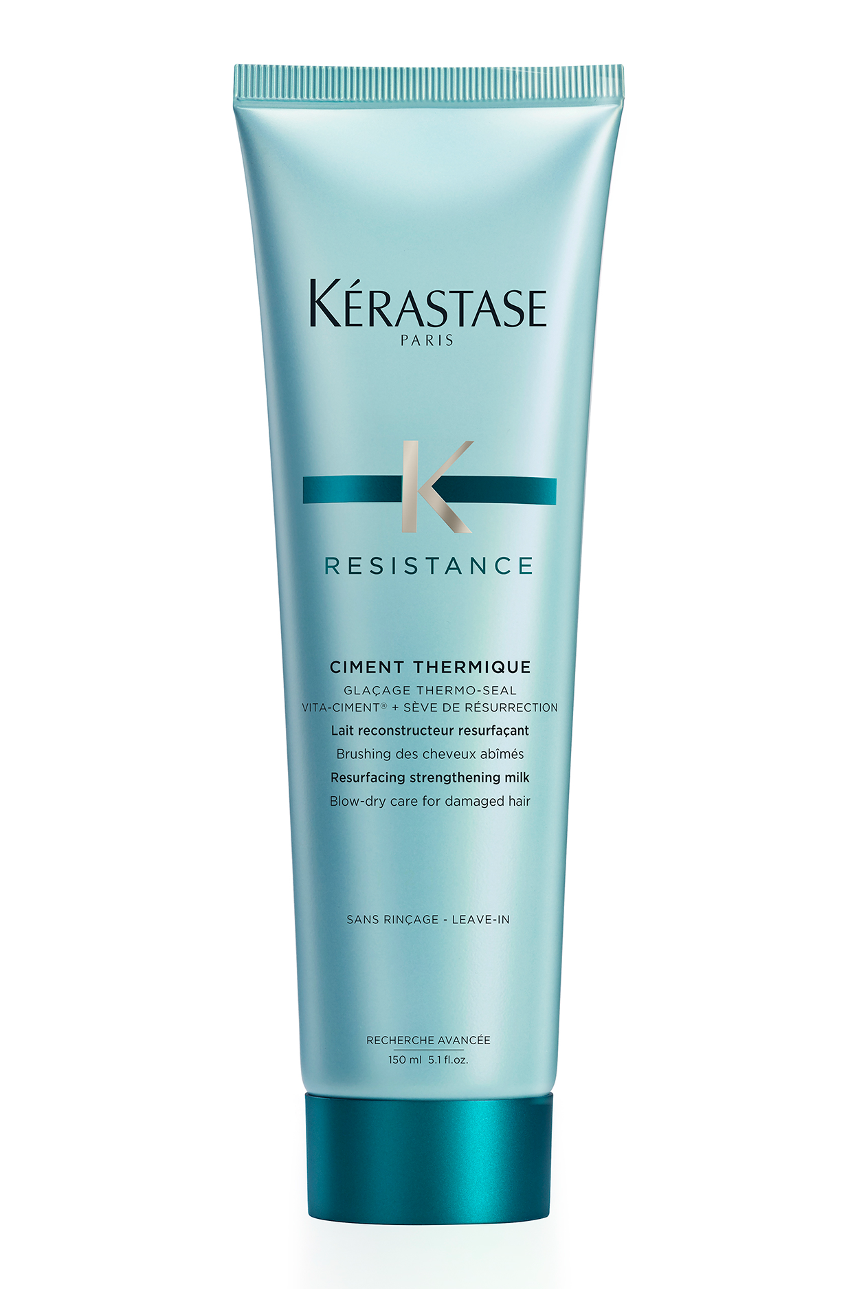 Kerastase Resistance Ciment Thermique Heat Protectant Leave-In Treatment - Repair & Strengthen Damaged Hair for Smooth & Shiny Results - Perfect for Blowouts, Styling & Heat Tools