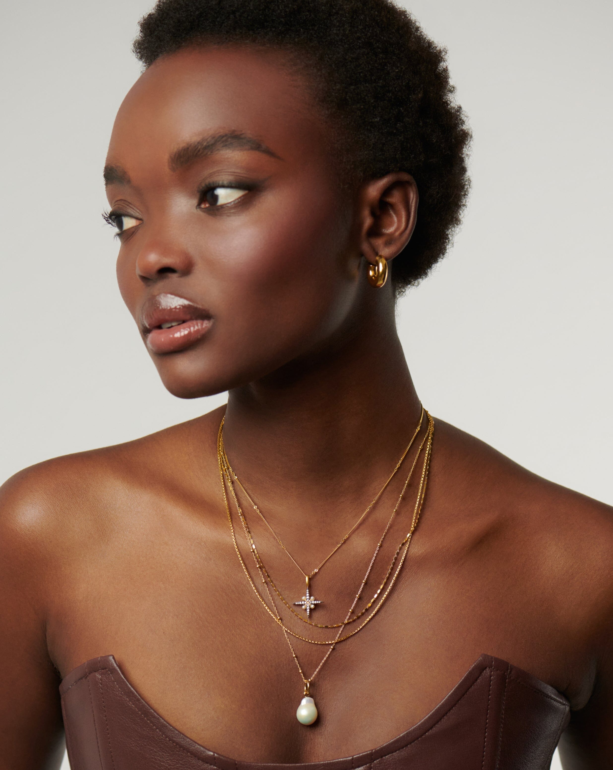 Baroque Pearl Necklace 18k Gold Vermeil - Elegant Handmade Pearl Jewelry for Women, Gift for Her, Perfect for Weddings, Parties & Special Occasions