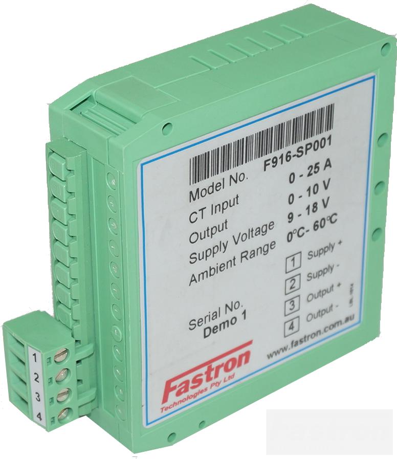 25 Amp DC Trackside Measurement Transducer with 0-10VDC Output & 9-36VDC Supply - ARTC Approved for Railway Signal Monitoring and Power Distribution Systems