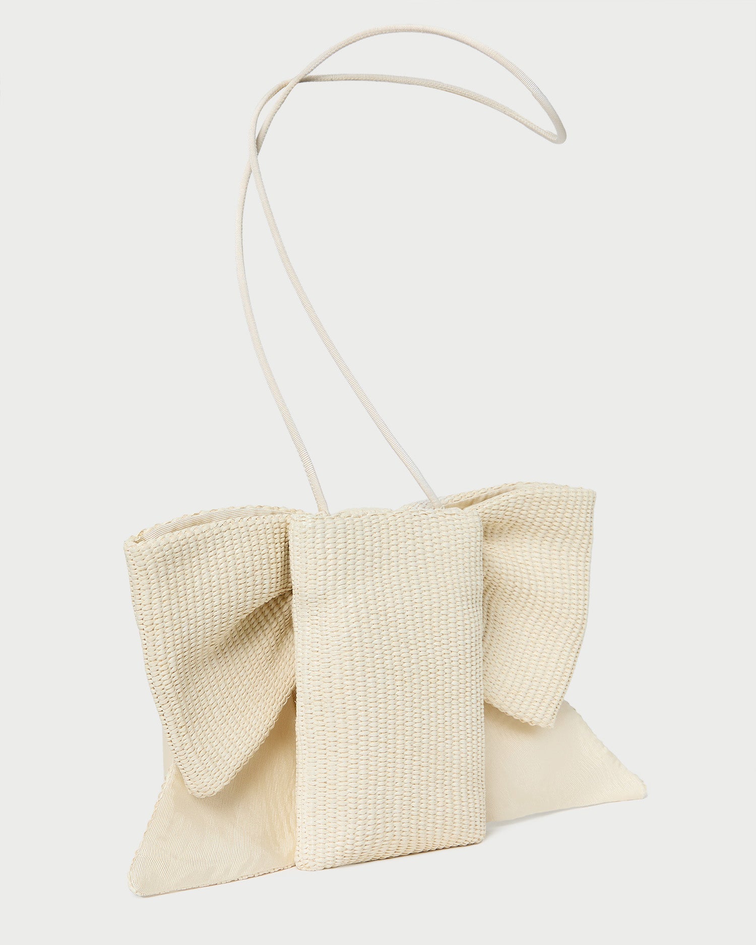Violet Cream Woven Bow Crossbody Bag for Women - Elegant Shoulder Purse with Adjustable Strap - Perfect for Date Night, Parties & Daily Use