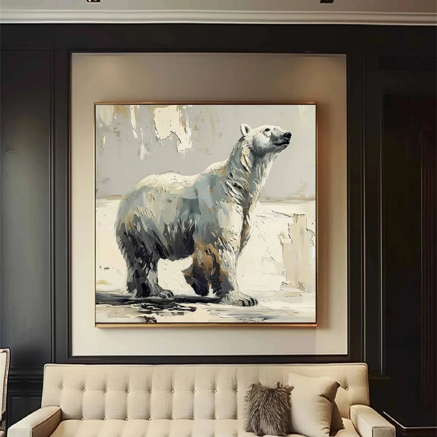 Animal Art Painting #AP087 - Handmade Wildlife Canvas Art for Home & Office Decor | Perfect for Living Room, Bedroom, and Gift Giving