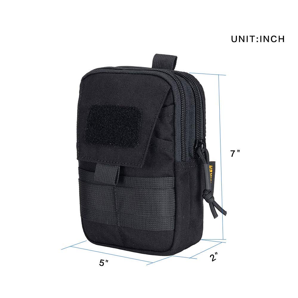 Tactical Molle EDC Pouch - Durable Utility Pouch for Military, Hiking & Outdoor Gear Organization | Perfect for Camping, Hunting & Survival Kits