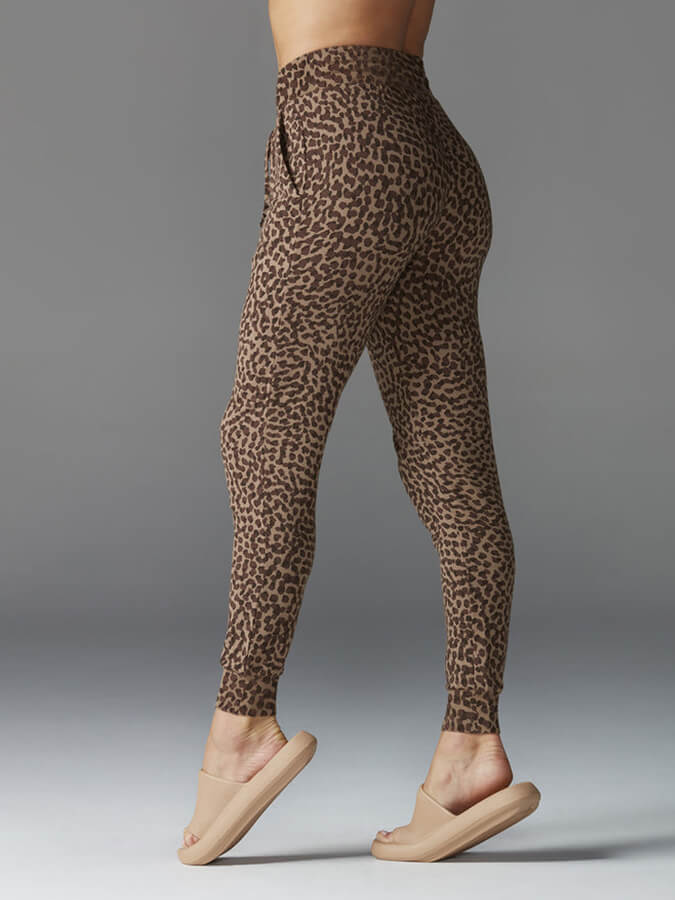 Tavi High Waisted Women's Fit Jogger Pants - Comfortable Stretchy Workout & Lounge Pants for Yoga, Running, and Casual Wear - Desert Wild Color
